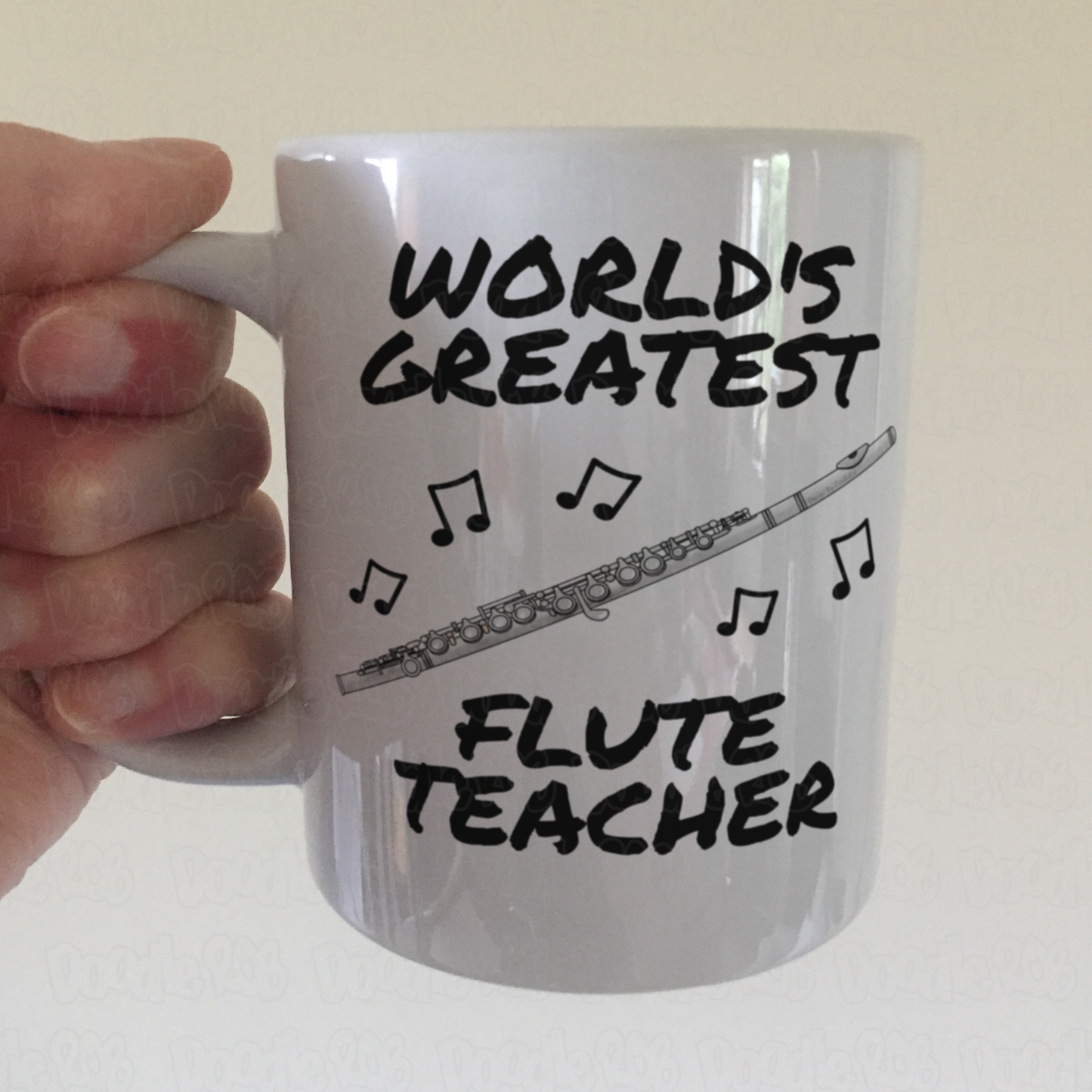 Flute Teacher Mug - World's Greatest Flute Teacher - Woodwind Teacher Gift