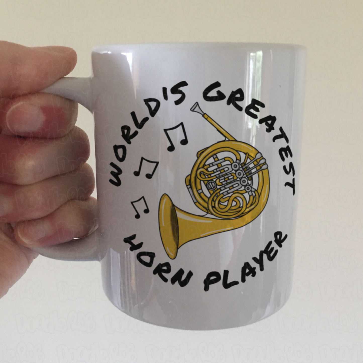 French Horn Mug - World's Greatest Horn Player - Brass Musician Gift
