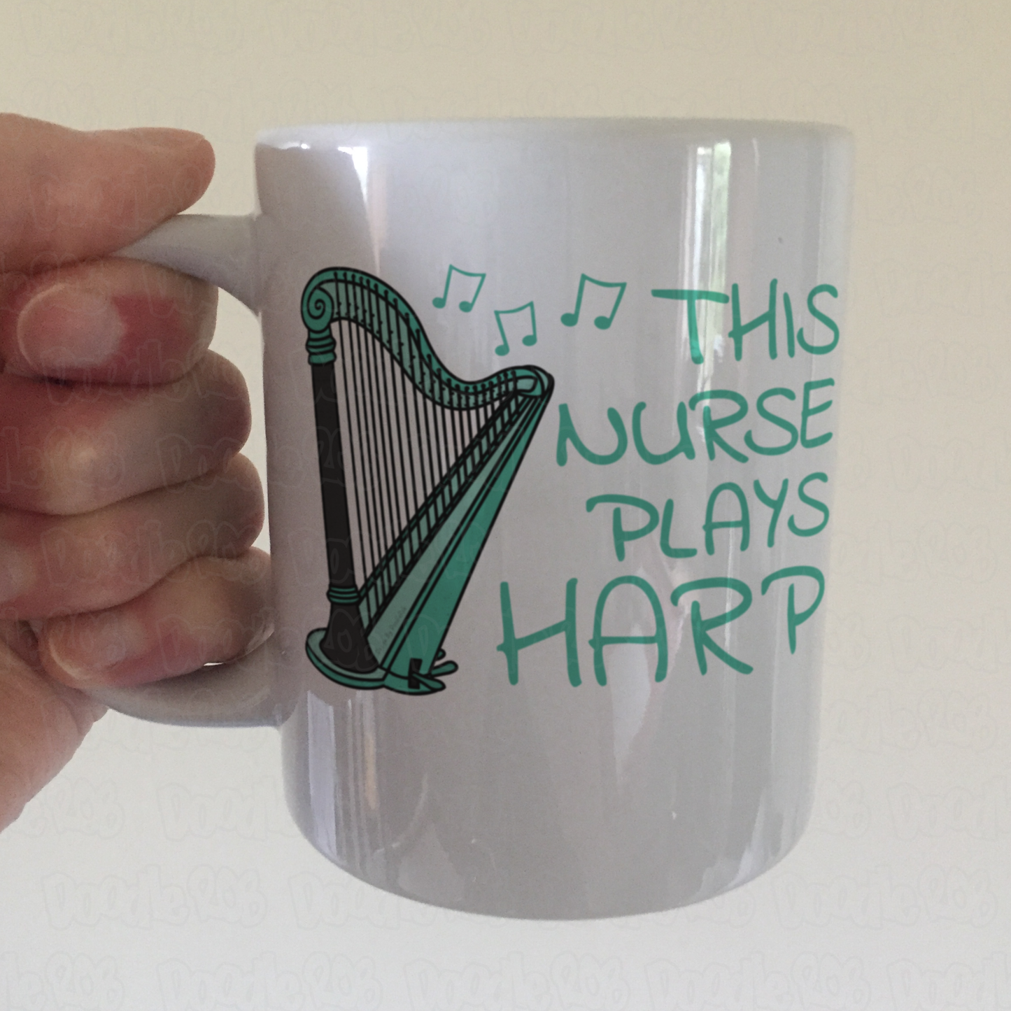 Nurse Harp Mug - This Nurse Plays Harp - Harpist Gift For Nurse