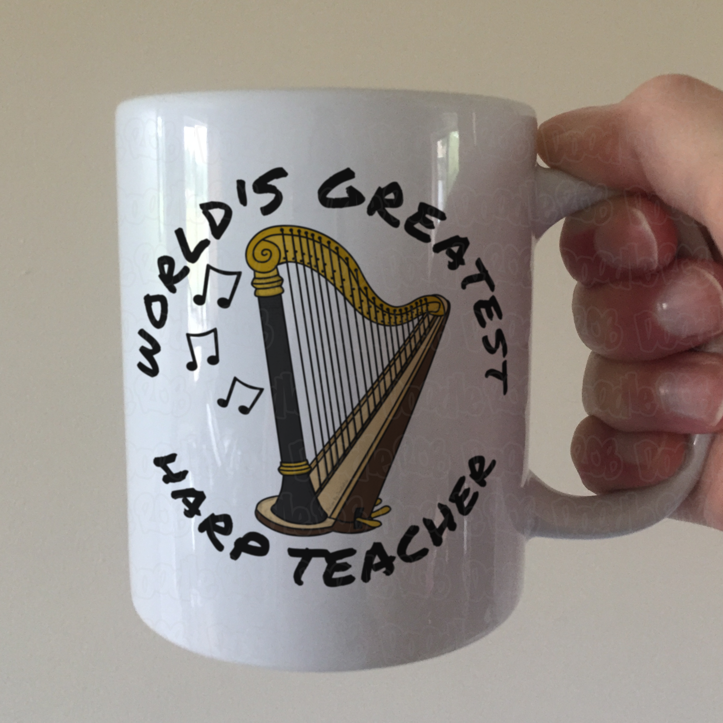 Harp Teacher Mug - World's Greatest Harp Teacher - Gift For Harpist