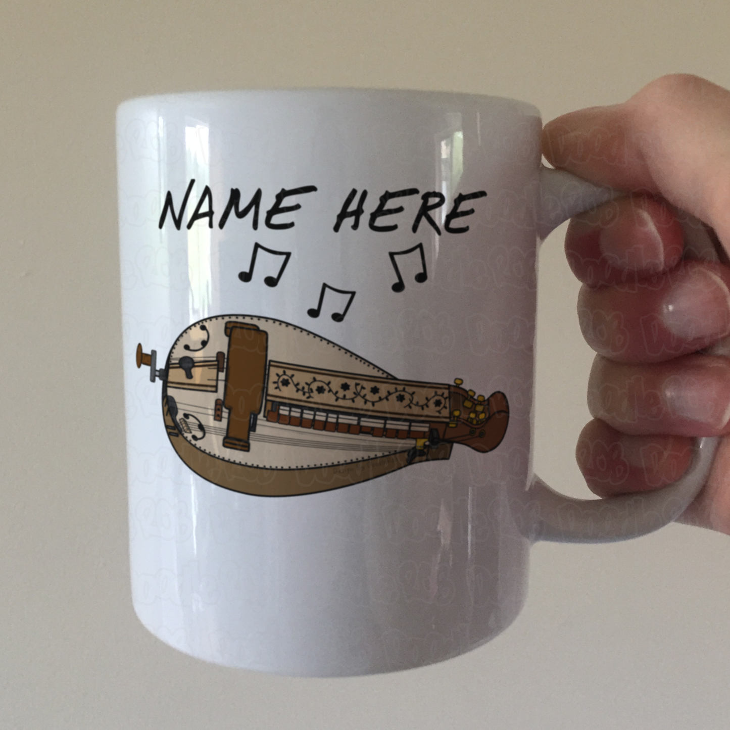 Hurdy Gurdy Personalised Mug - Gurdyist Custom Mug - Folk Musician Gift