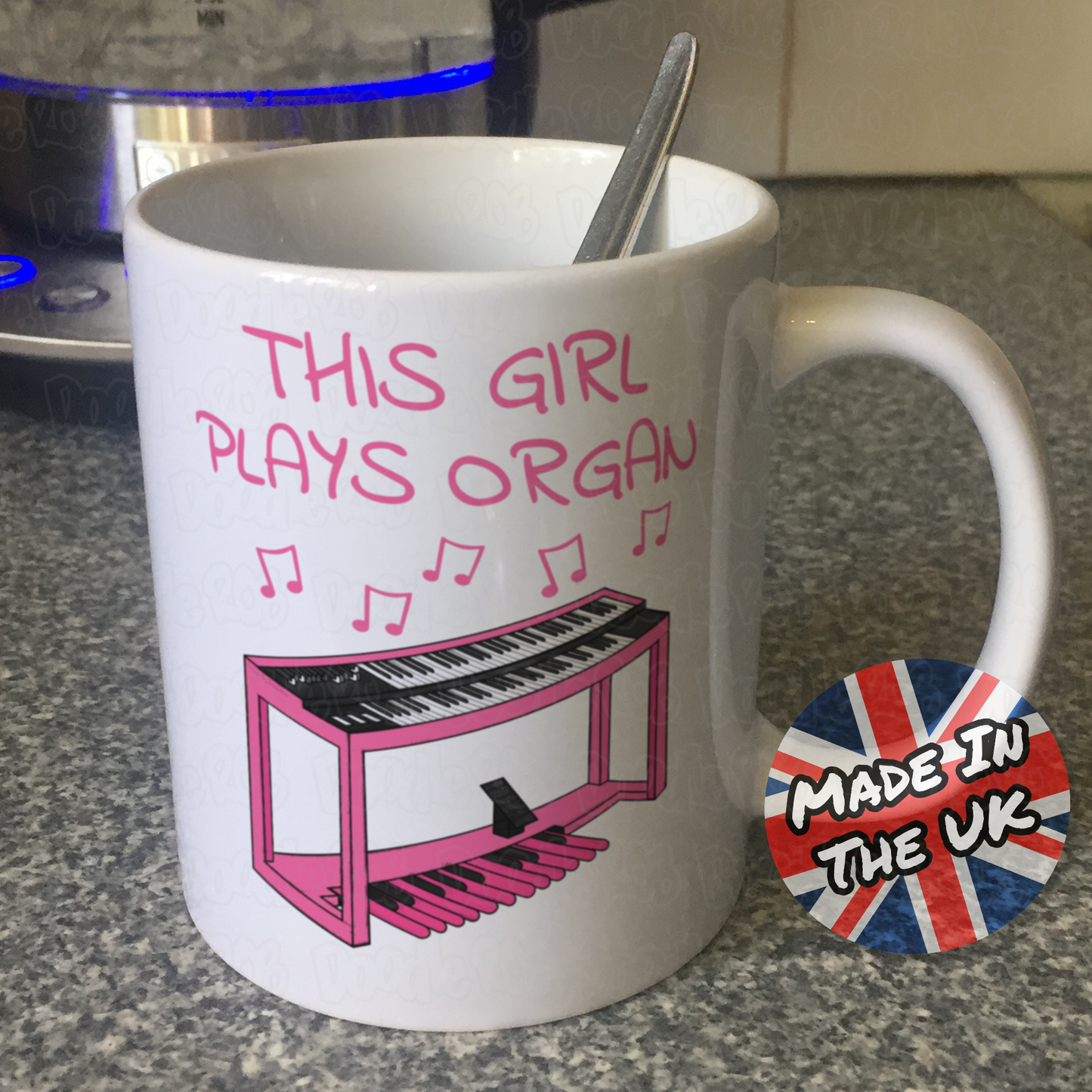 Female Organist Mug - This Girl Plays Organ - Organ Student Gift - Musician Gift For Girl