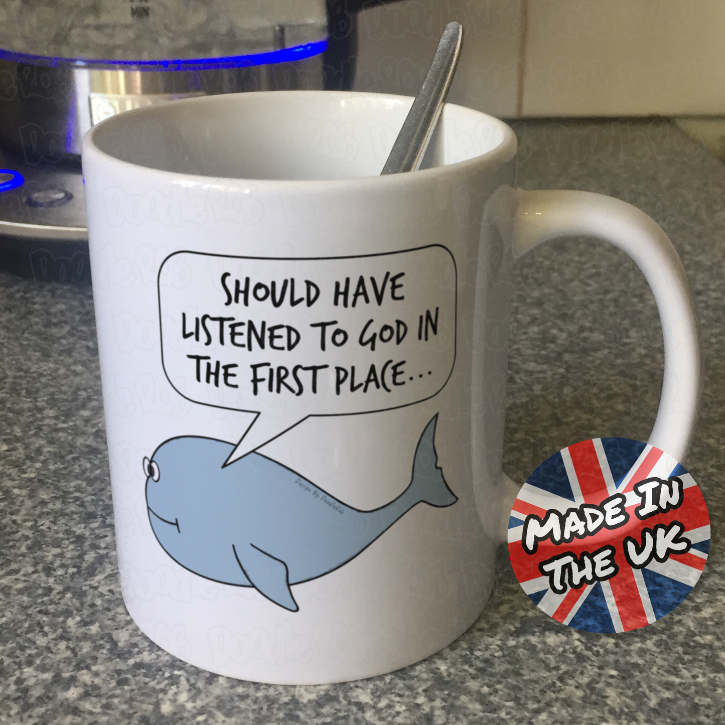 Jonah And The Whale Mug - Should Have Listened To God - Funny Christian Mug - Church Pastor Gift
