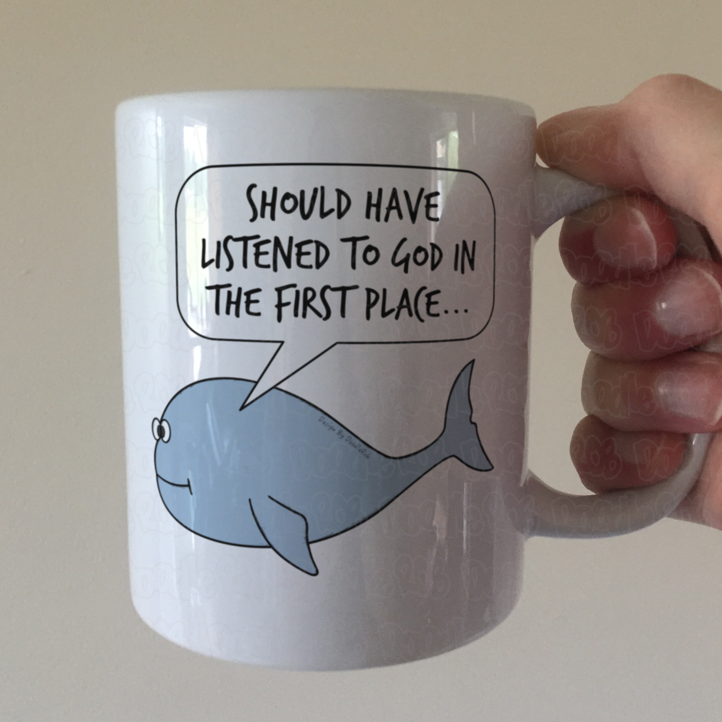 Jonah And The Whale Mug - Should Have Listened To God - Funny Christian Mug - Church Pastor Gift