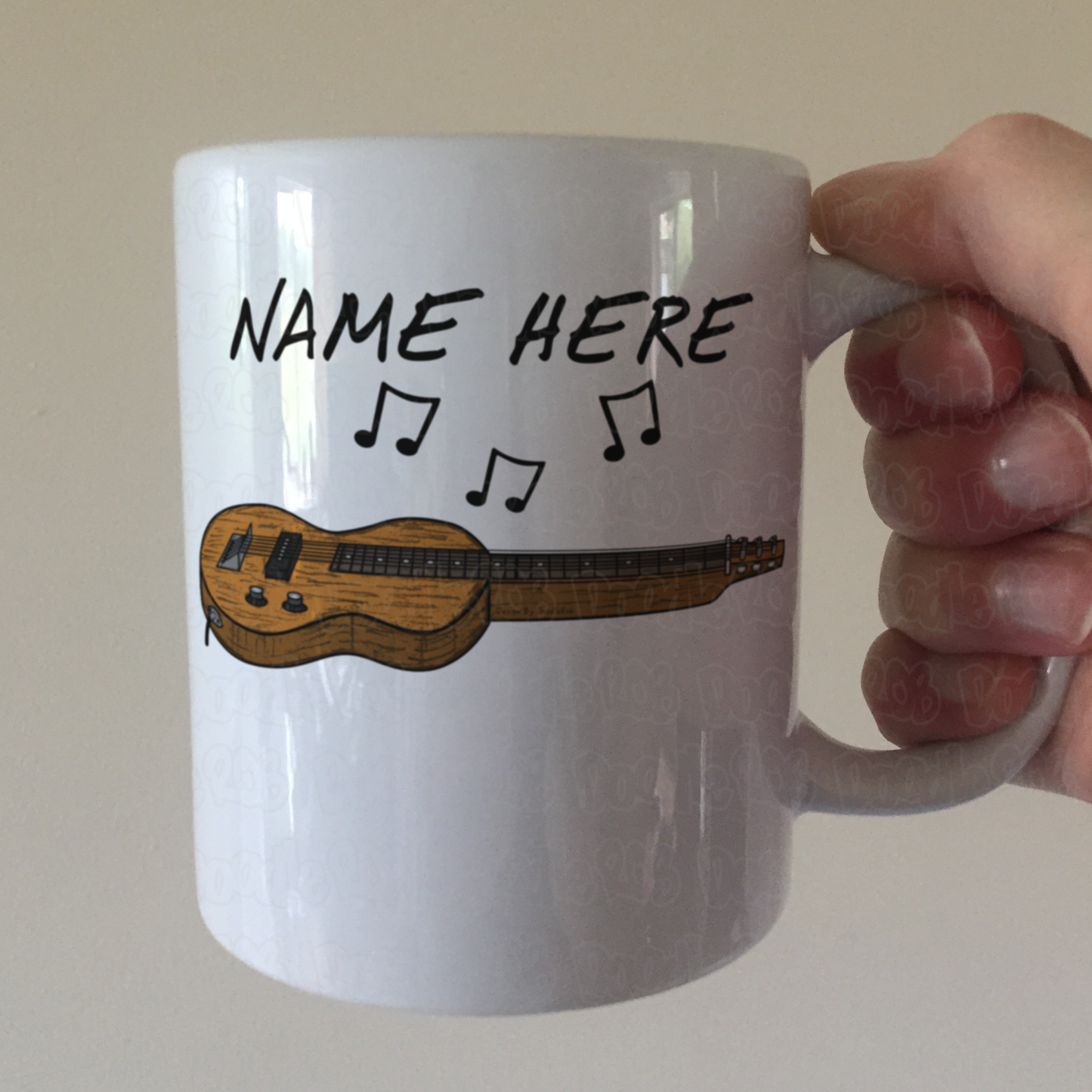 Lap Steel Guitarist Personalised Mug - Custom Slide Guitar Mug - Blues Musician Gift