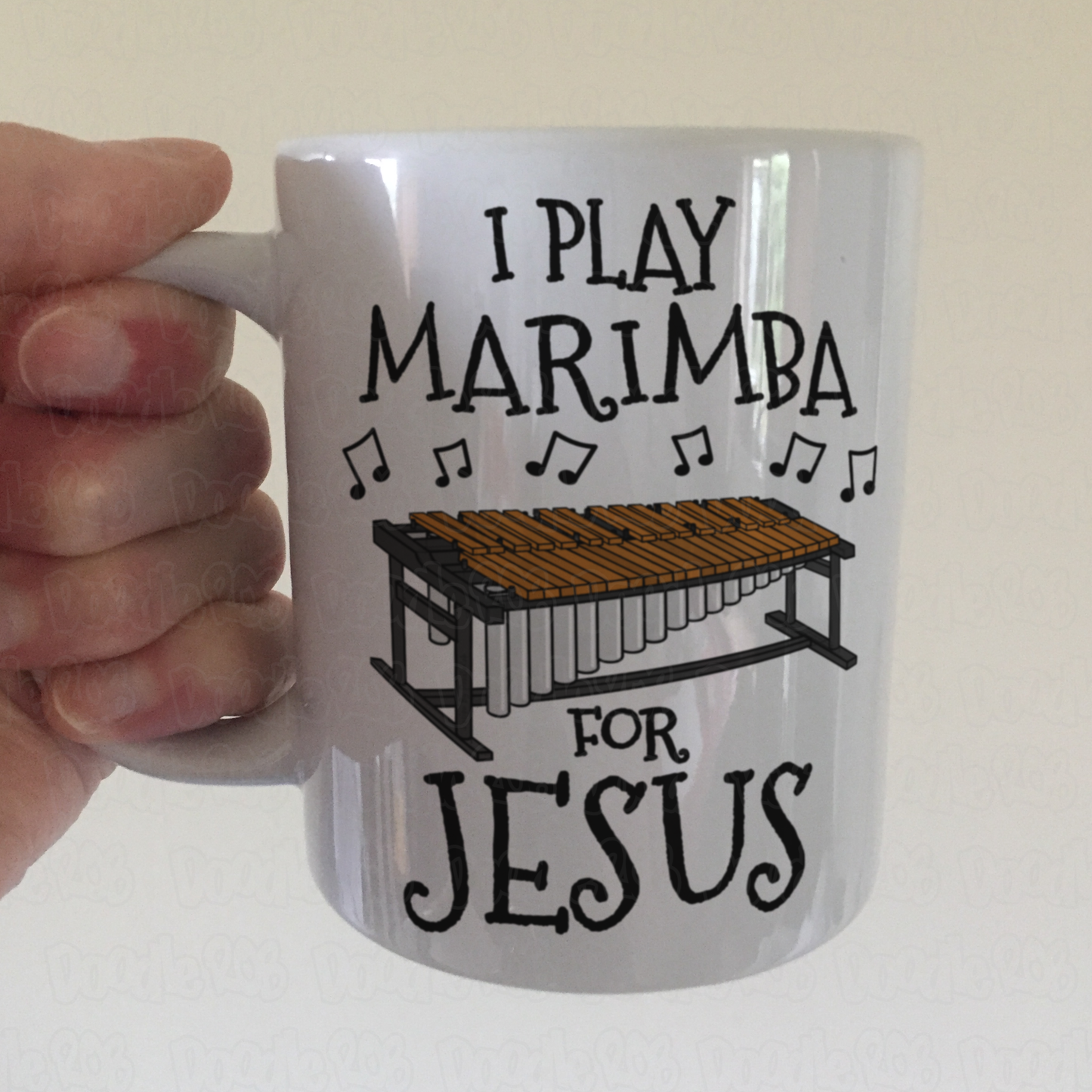 Christian Percussionist Mug - I Play Marimba For Jesus - Church Musician Gift