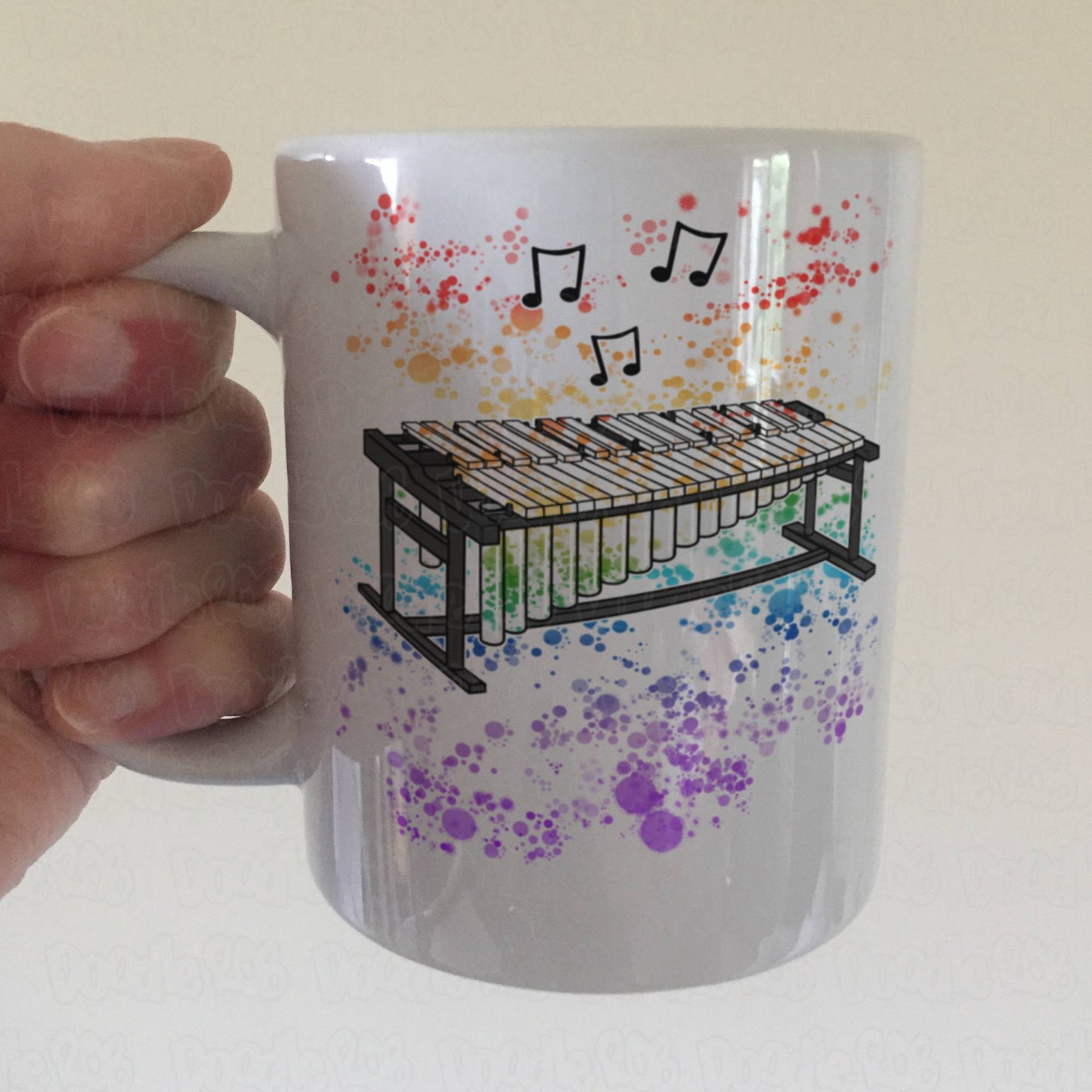 Marimba Rainbow Mug - Gift For Marimbist - Percussion Teacher Mug - Marimba Player Gift