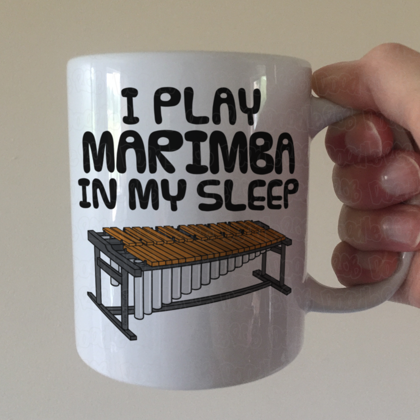 Funny Marimba Mug - I Play Marimba In My Sleep - Percussionist Musician Gift