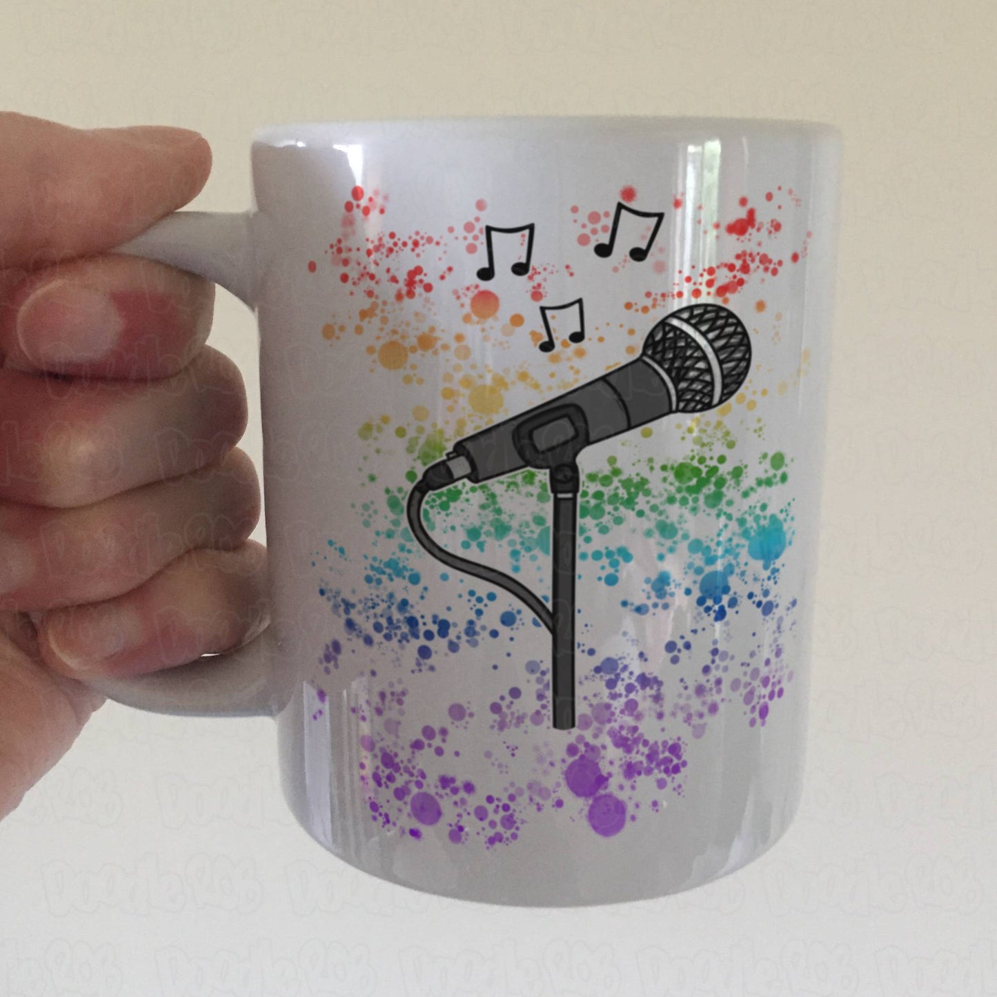 Singer Rainbow Mug - Singing Teacher Gift - Gift For Vocal Coach - Musician Mug