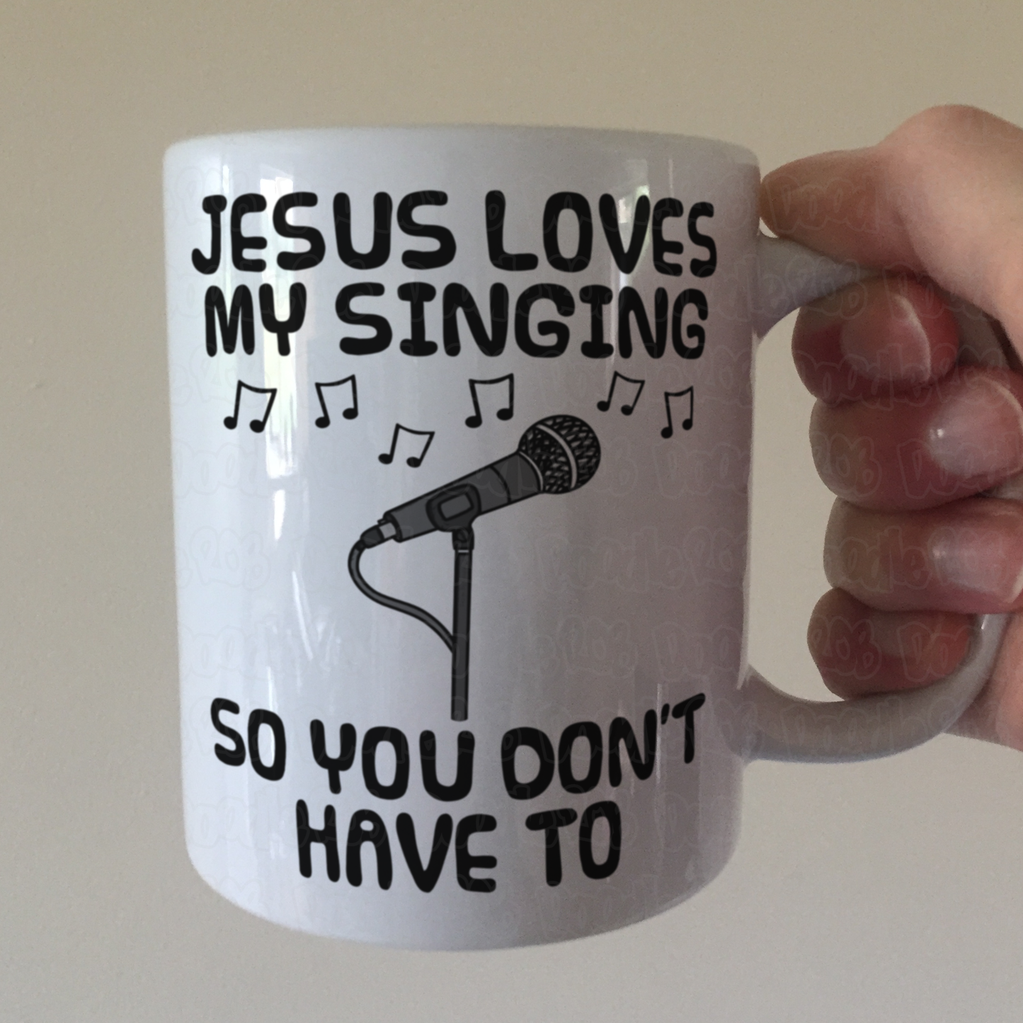 Church Singer Mug - Jesus Loves My Singing - Worship Vocalist Gift