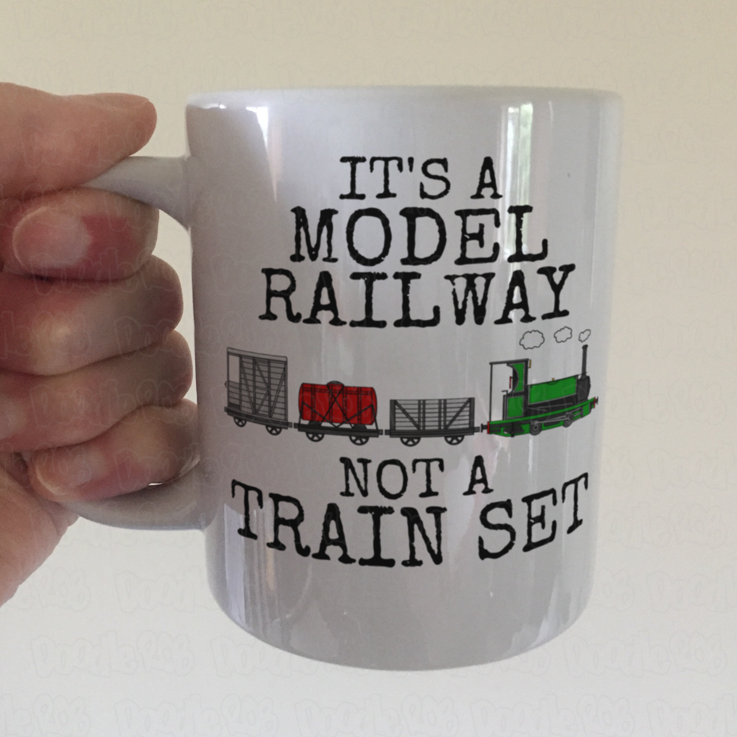 Funny Steam Train Mug - It's A Model Railway Not A Train Set - Gift For Rail Enthusiast