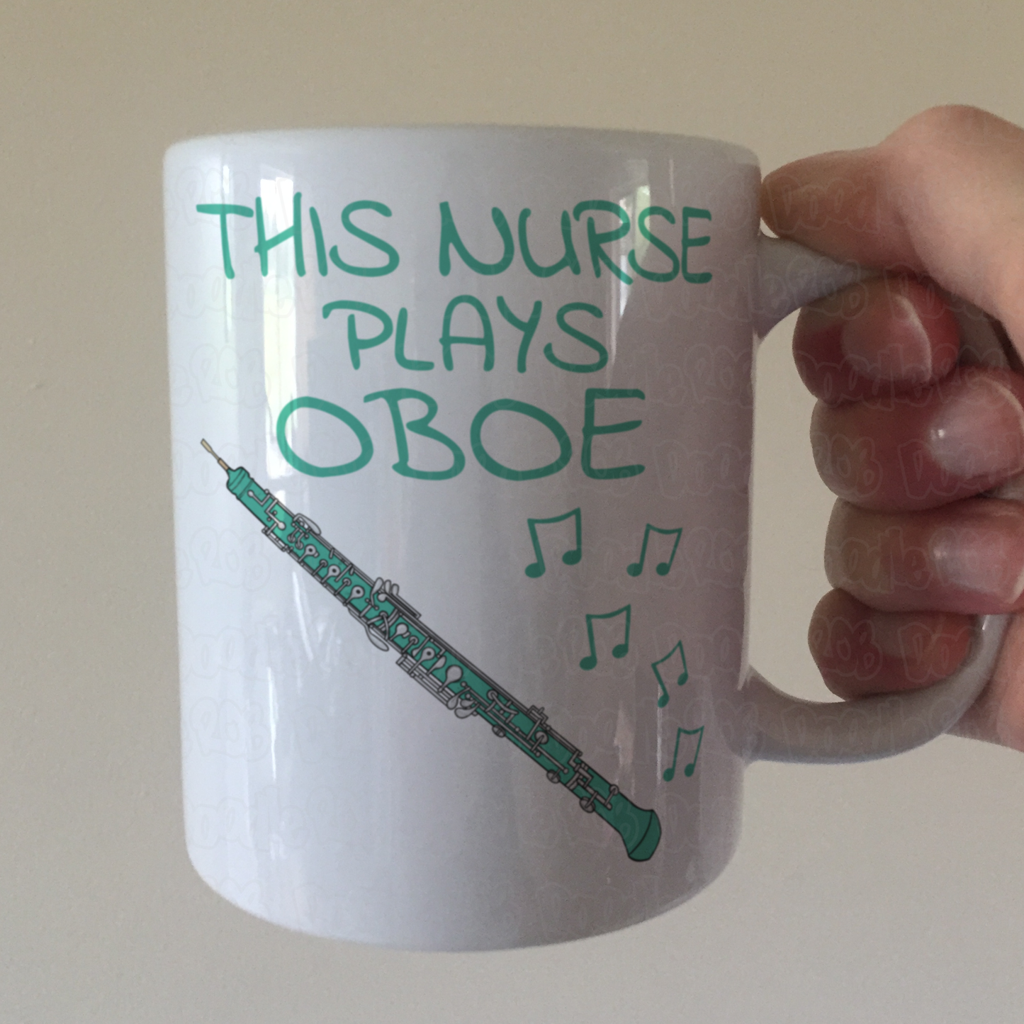 Nurse Oboe Mug - This Nurse Plays Oboe - Oboist Gift For Nurse