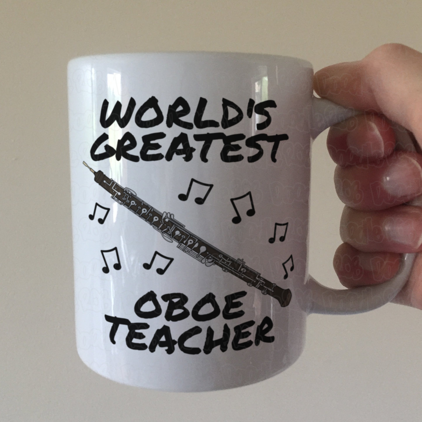 Oboe Teacher Mug - World's Greatest Oboe Teacher - Woodwind Teacher Gift