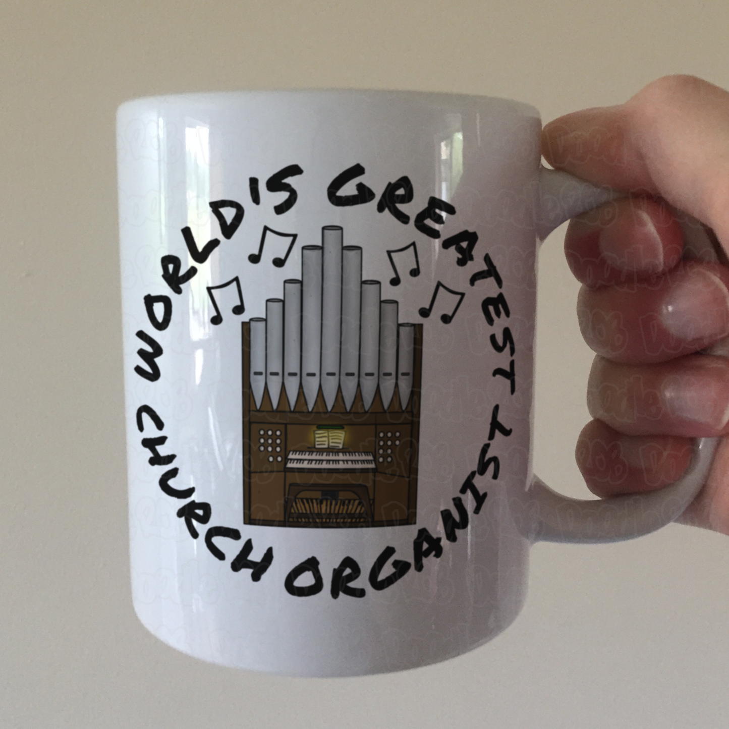 Church Organist Mug - World's Greatest Church Organist - Funny Church Organ Gift