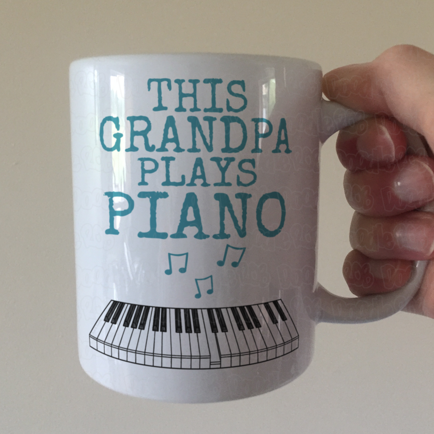 Piano Father's Day Mug - This Grandpa Plays Piano - Pianist Musician Gift
