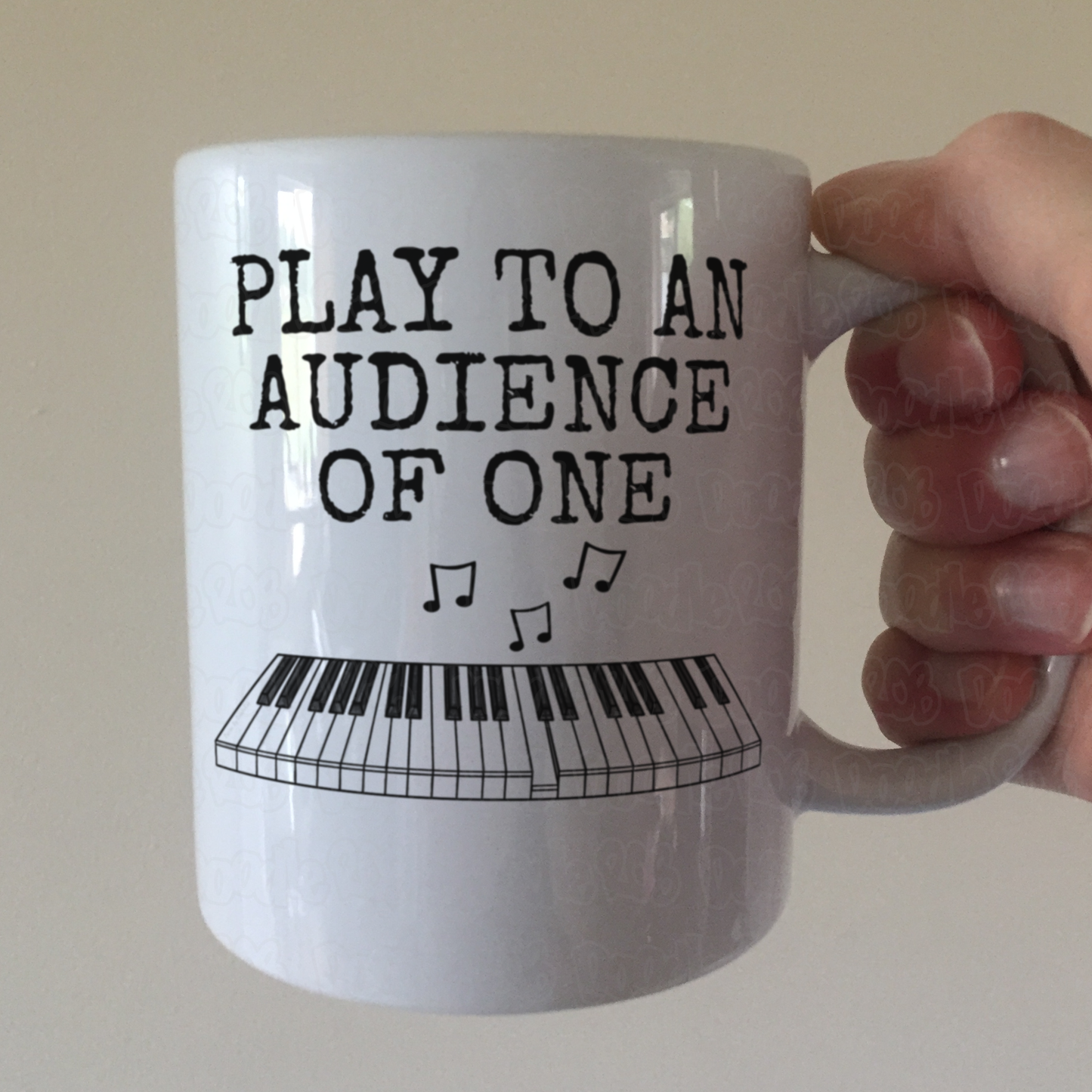 Church Pianist Mug - I Play To An Audience Of One - Worship Keyboard Player Gift