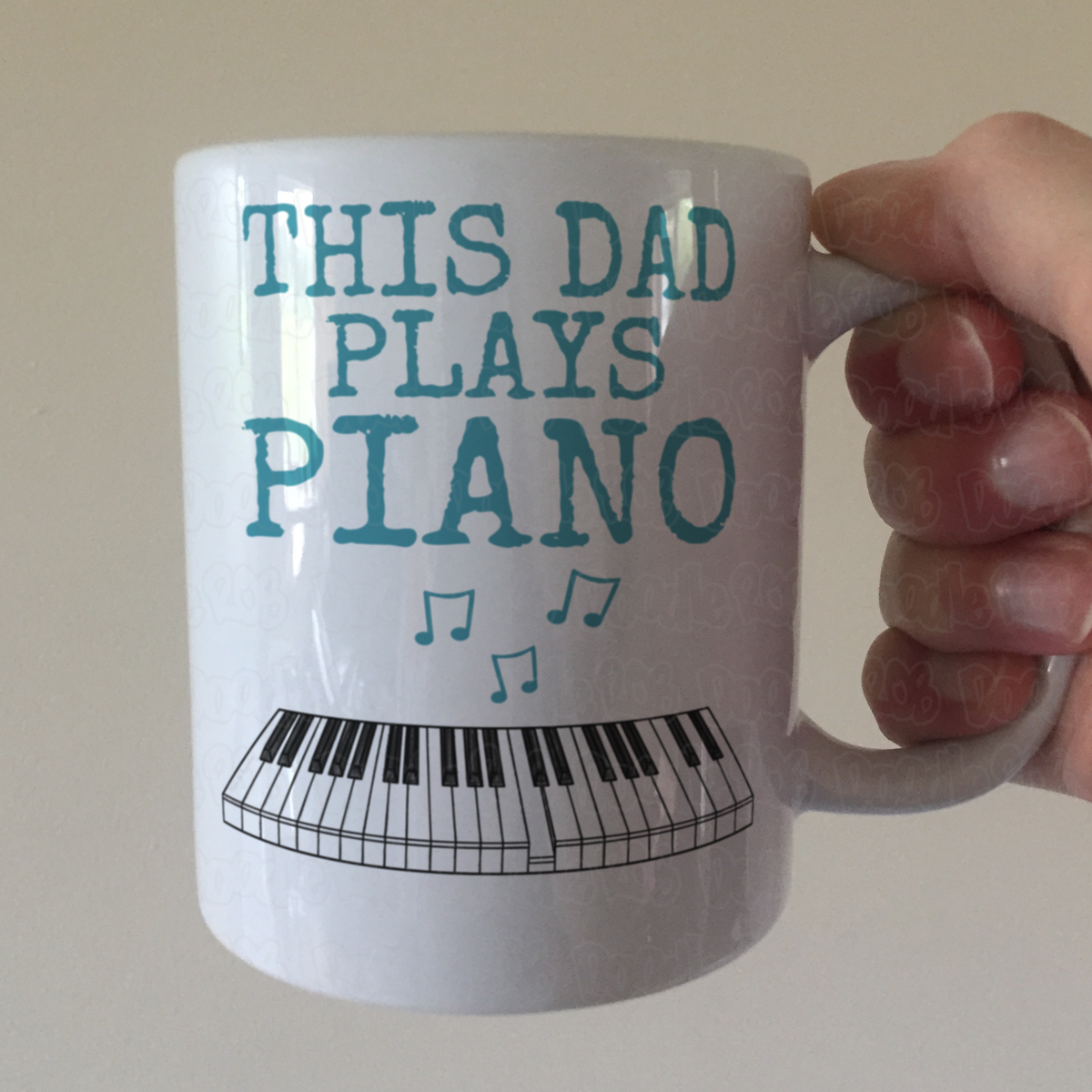 Piano Father's Day Mug - This Dad Plays Piano - Pianist Musician Gift