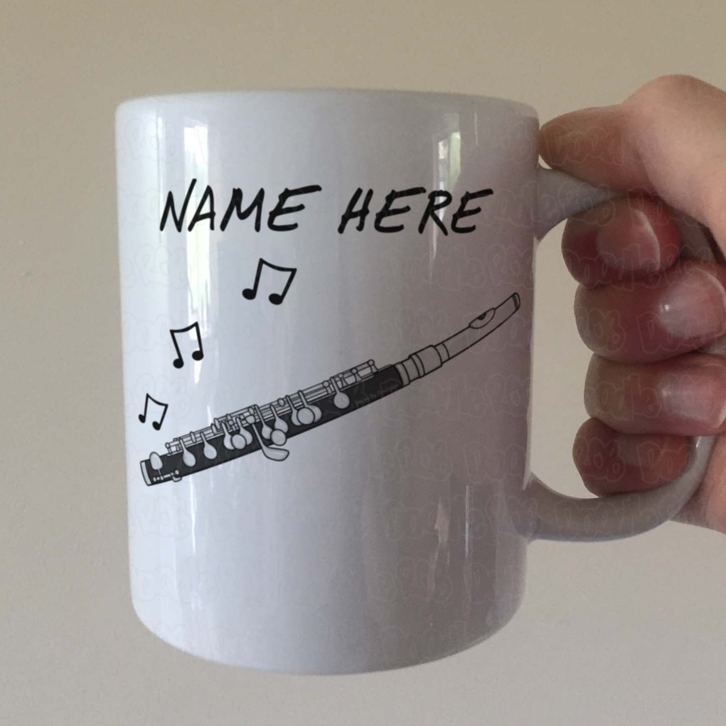 Piccolo Personalised Mug - Custom Piccoloist Mug - Woodwind Musician Gift