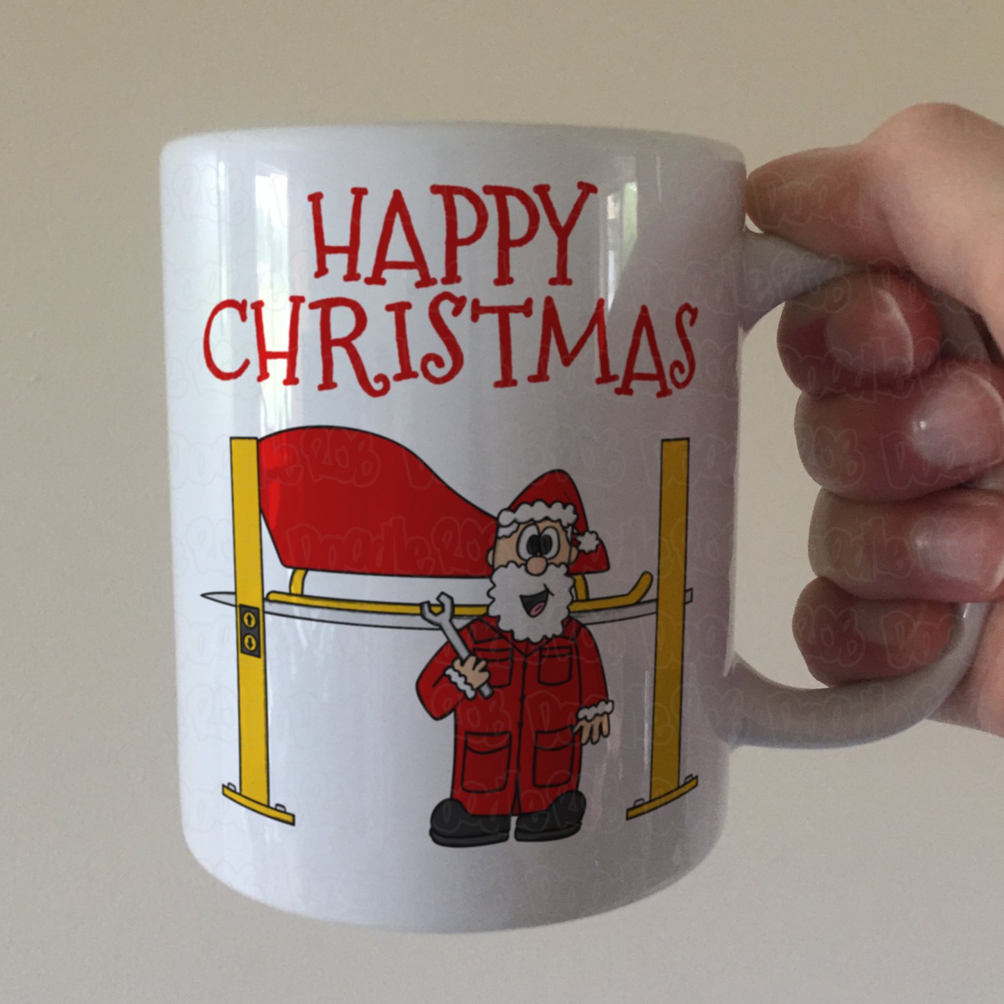 Mechanic Christmas Mug - Car Enthusiast Xmas Gift - Engineer Christmas Mug