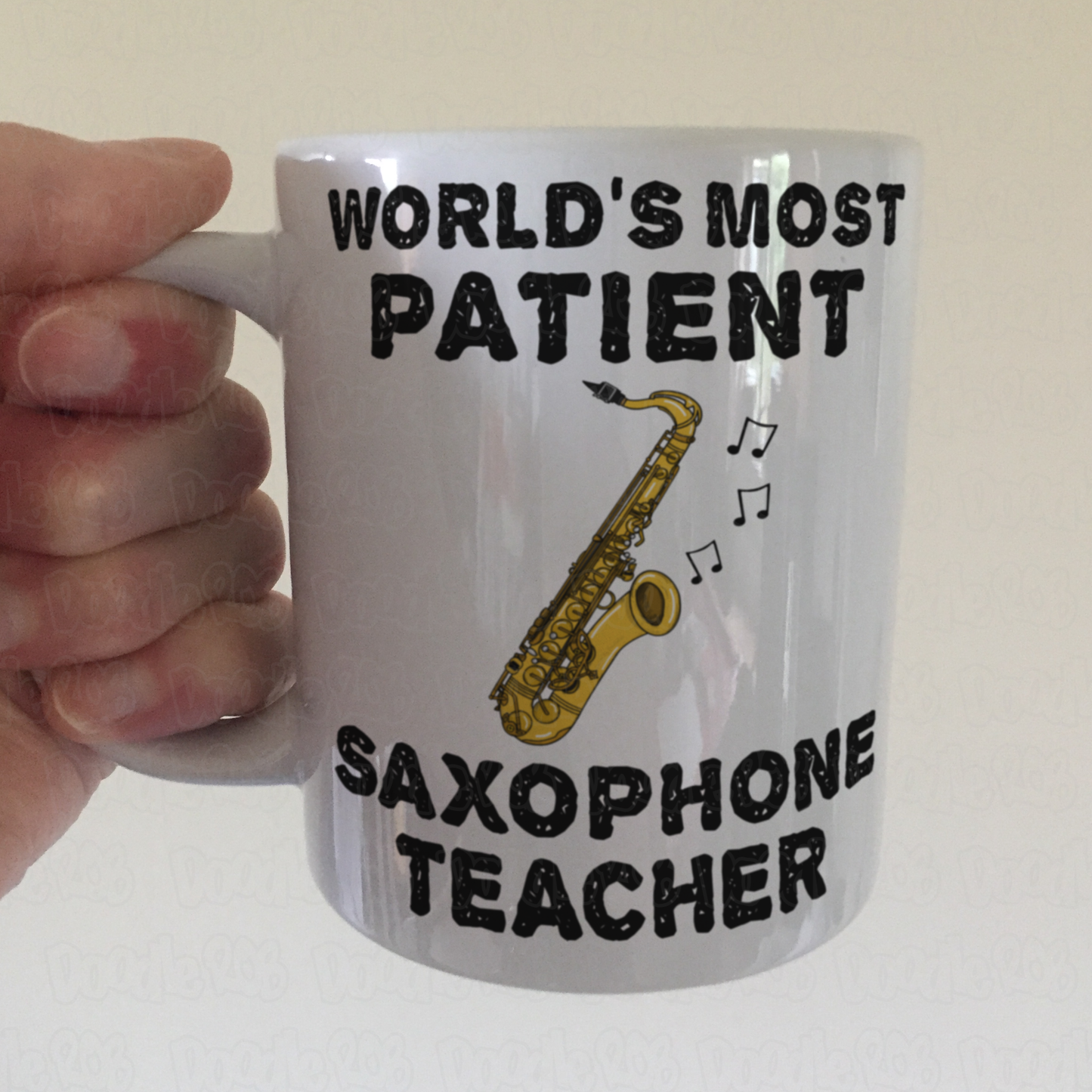 Funny Saxophone Teacher Mug - World's Most Patient Saxophone Teacher - Woodwind Teacher Gift