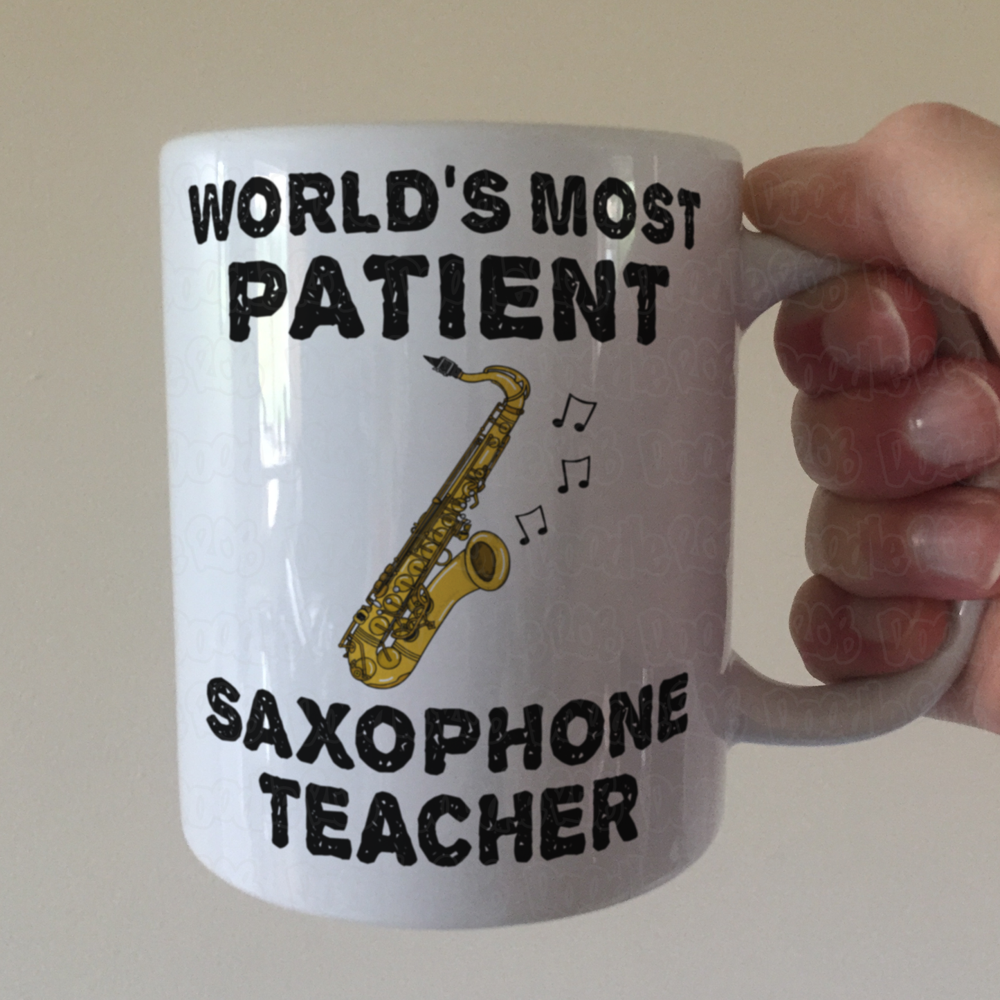 Funny Saxophone Teacher Mug - World's Most Patient Saxophone Teacher - Woodwind Teacher Gift