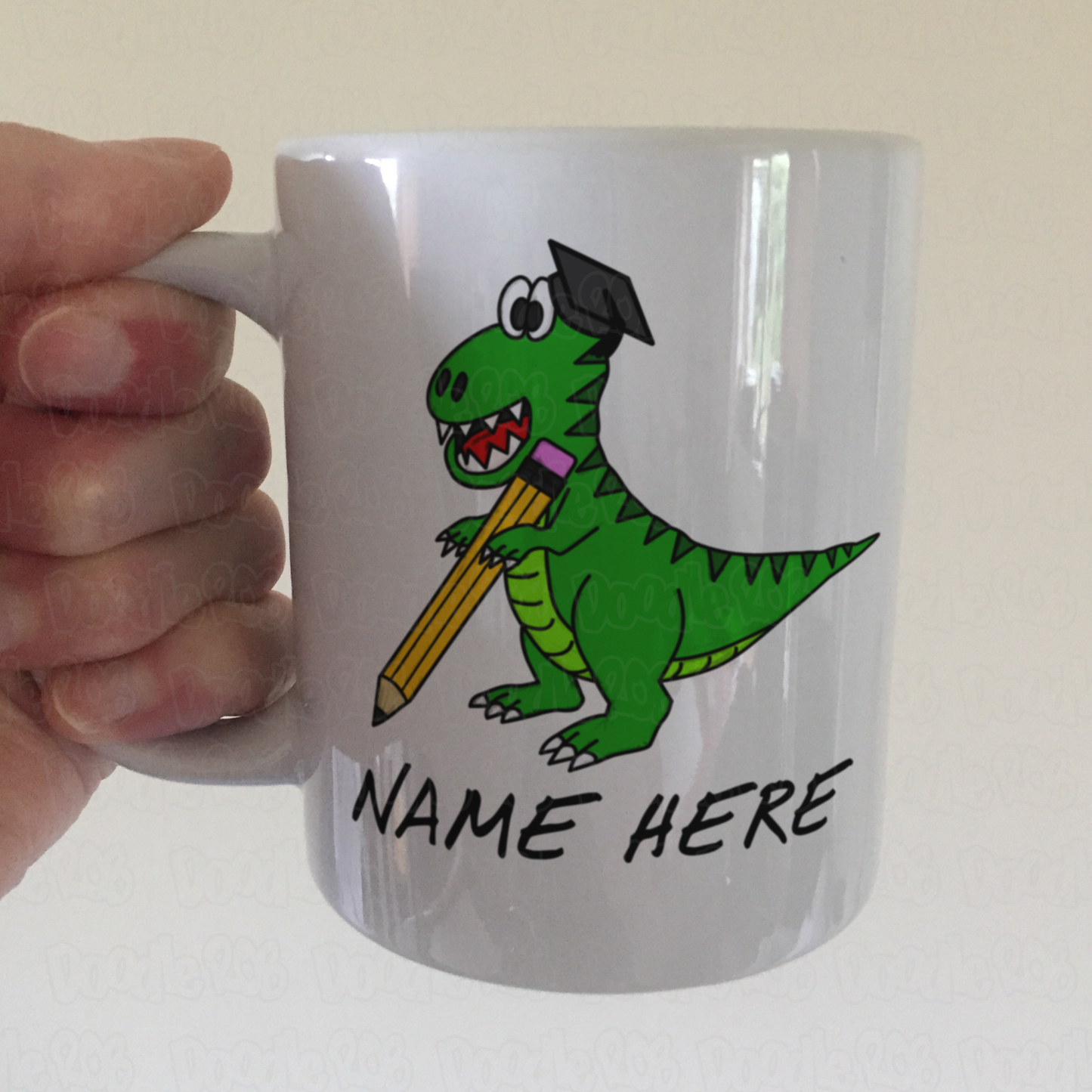 Custom Teacher Mug - School Dinosaur Mug - GCSE Exam Gift - Back To School Mug