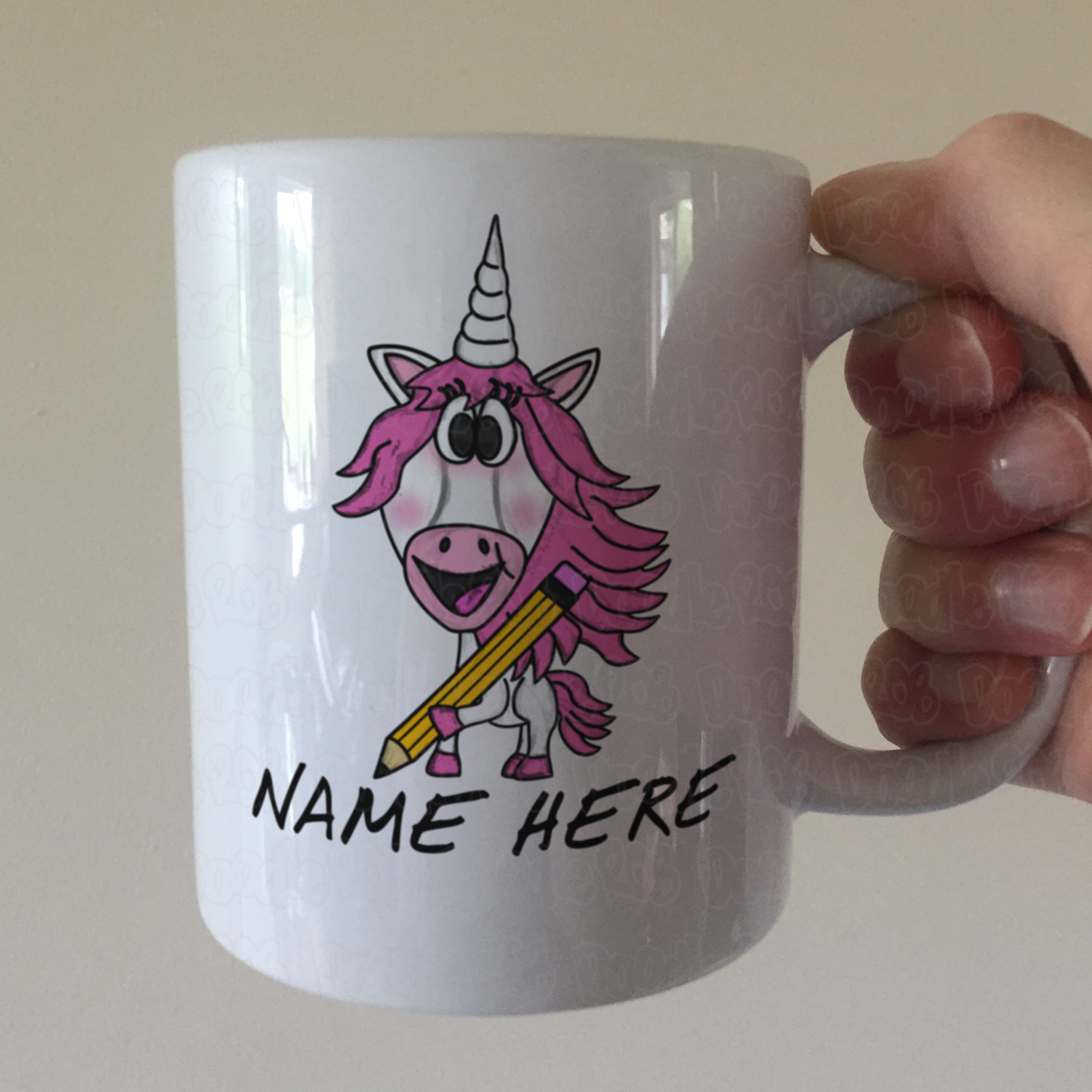 Unicorn School Mug - Personalised Teacher Mug - GCSE Exam Gift - Back To School Gift