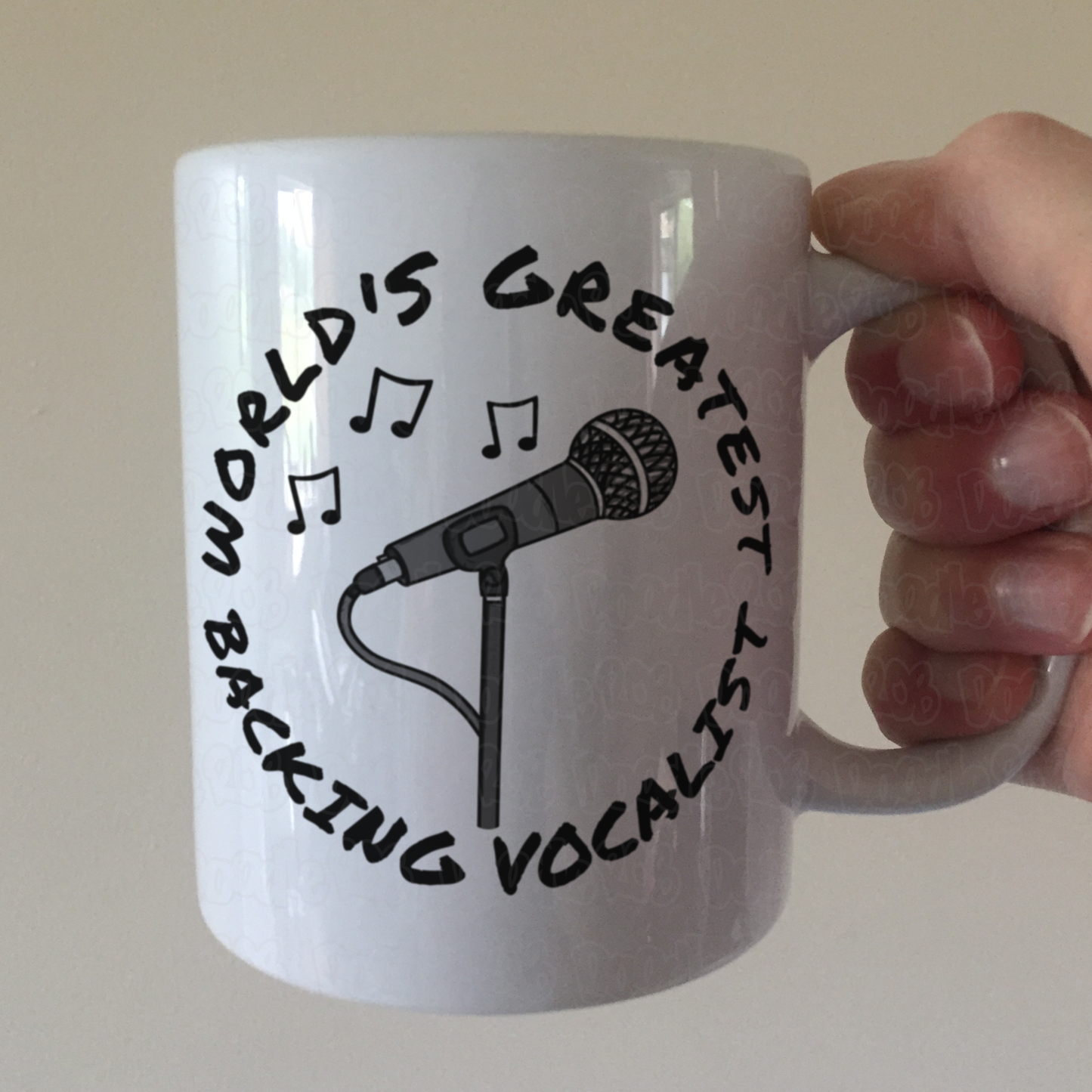 Backing Singer Mug - World's Greatest Backing Vocalist - Singing Teacher Gift