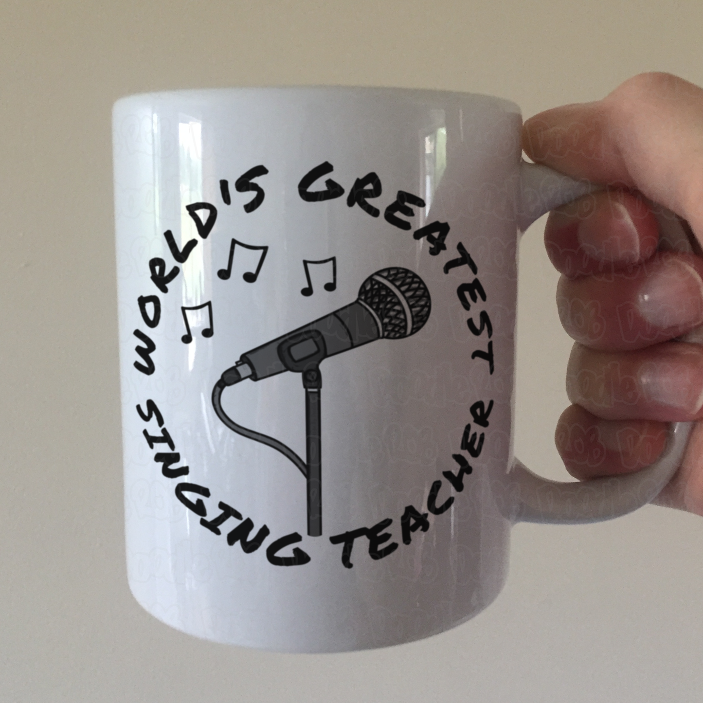 Singer Teacher Mug - World's Greatest Singing Teacher - Gift For Vocal Coach