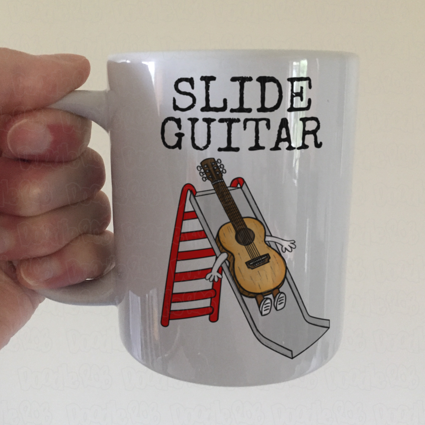Funny Slide Guitar Mug - Gift For Slide Guitarist - Guitar Teacher Mug