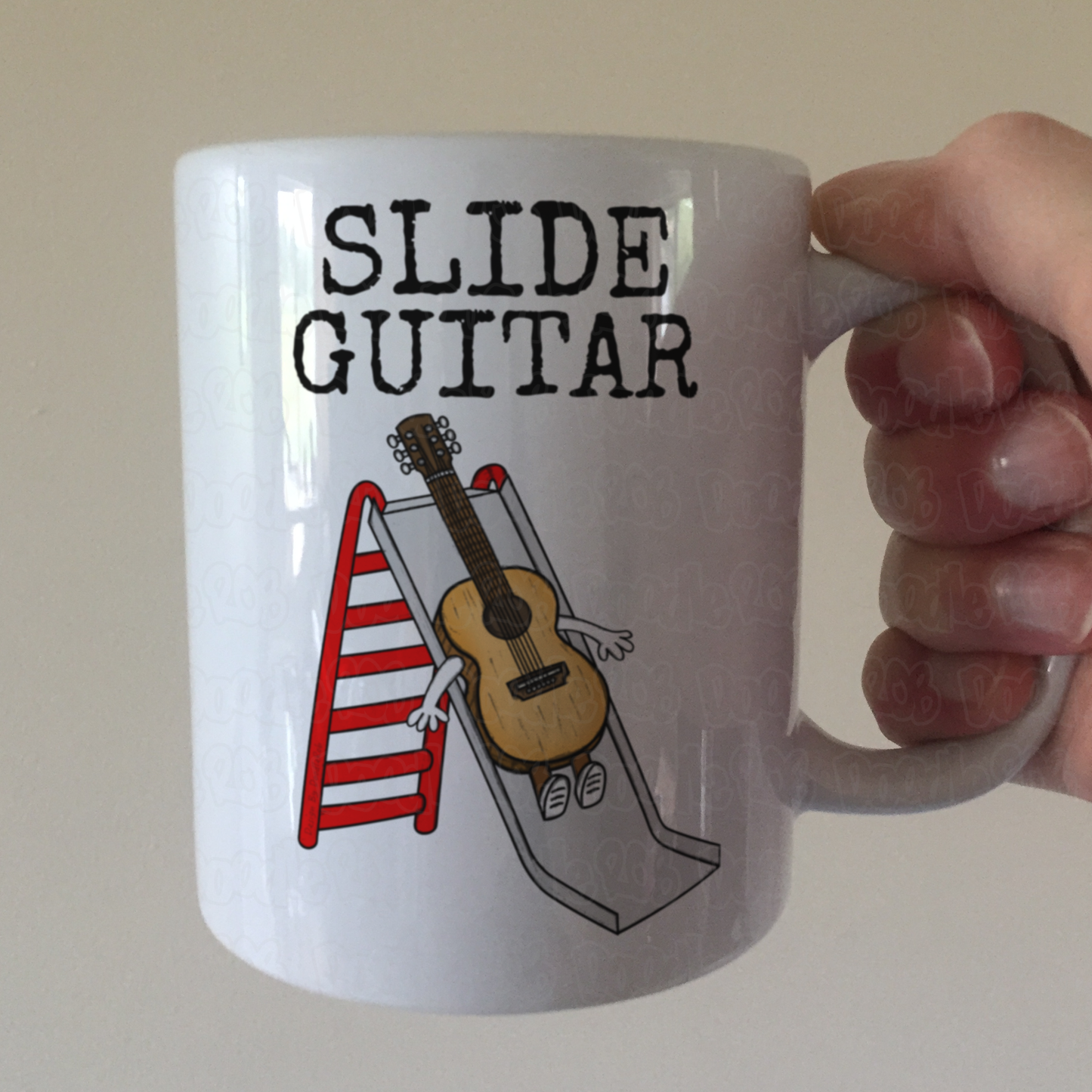 Funny Slide Guitar Mug - Gift For Slide Guitarist - Guitar Teacher Mug