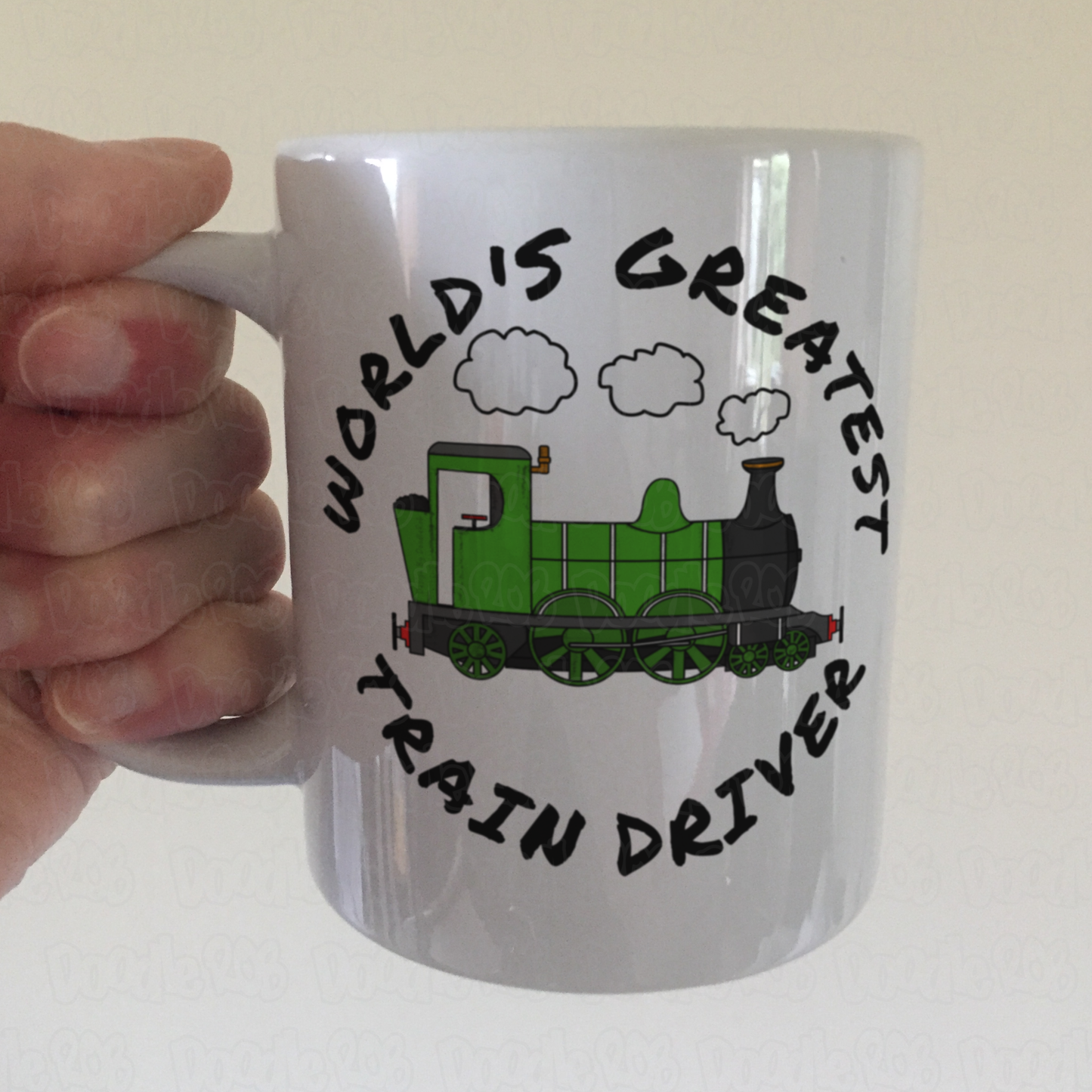 Steam Train Mug (Green) - World's Greatest Train Driver - Model Railway Enthusiast Gift