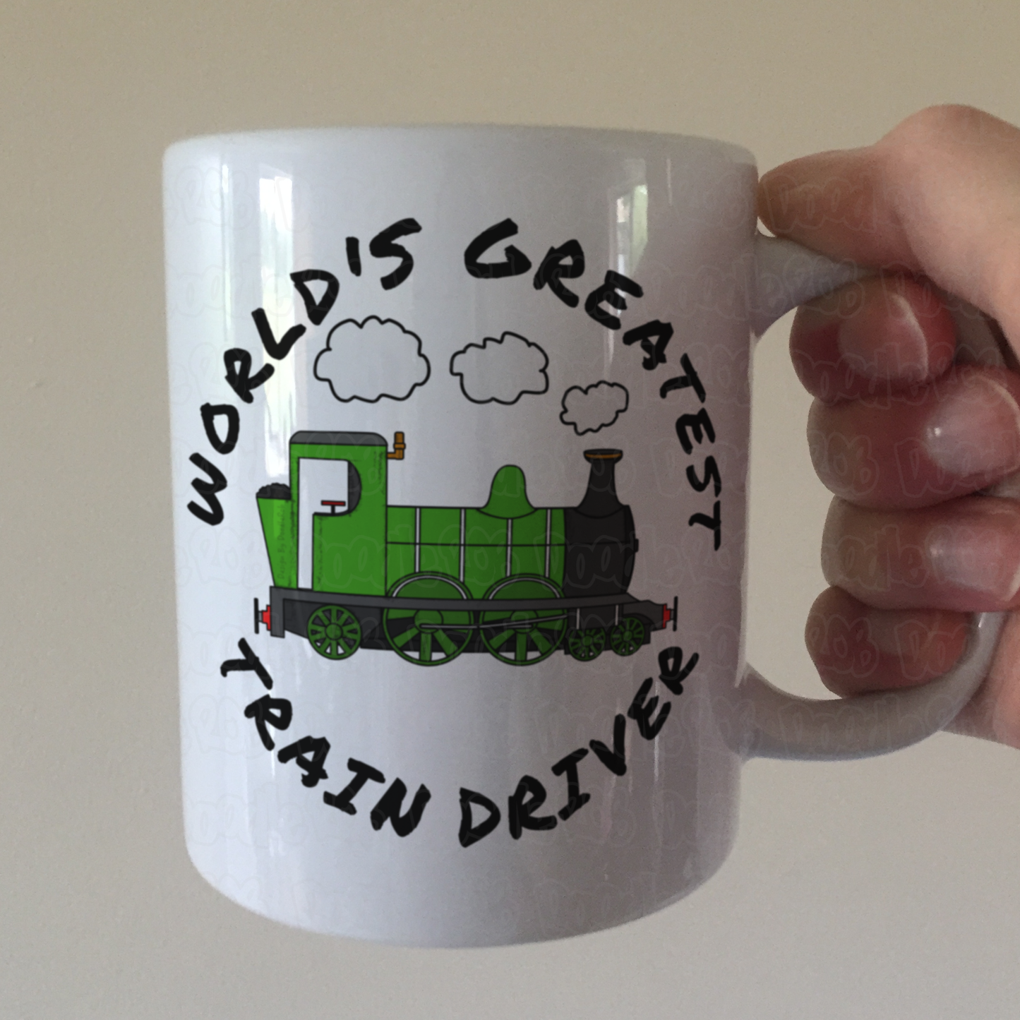 Steam Train Mug (Green) - World's Greatest Train Driver - Model Railway Enthusiast Gift