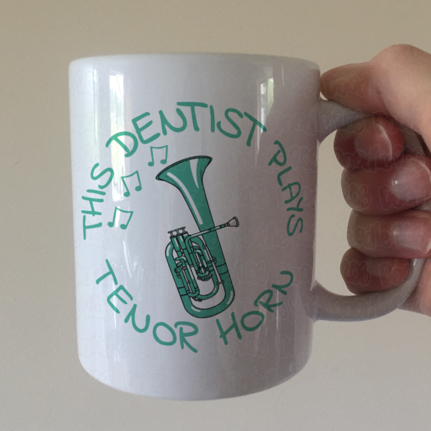 Dentist Tenor Horn Mug - This Dentist Plays Tenor Horn - Brass Musician Gift For Dentist