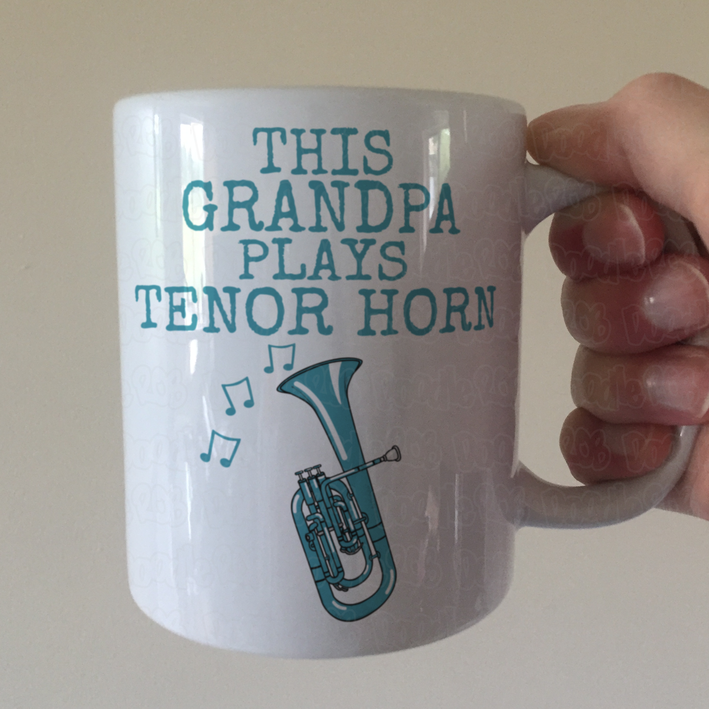 Tenor Horn Father's Day Mug - This Grandpa Plays Tenor Horn - Brass Musician Gift