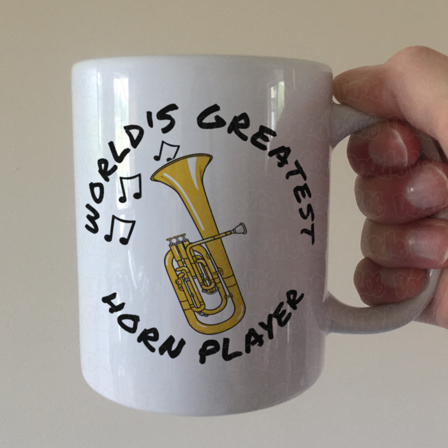 Tenor Horn Mug - World's Greatest Horn Player - Brass Musician Gift
