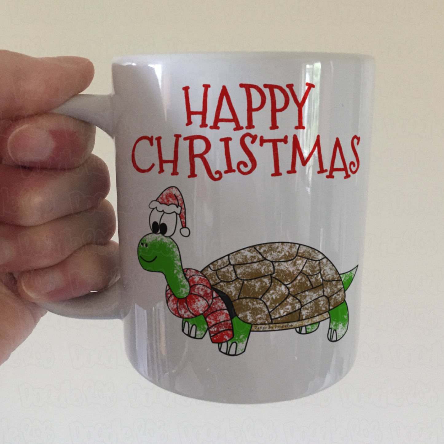 Tortoise Christmas Mug - Wildlife Lover Xmas Gift - Funny Tortoise Gift