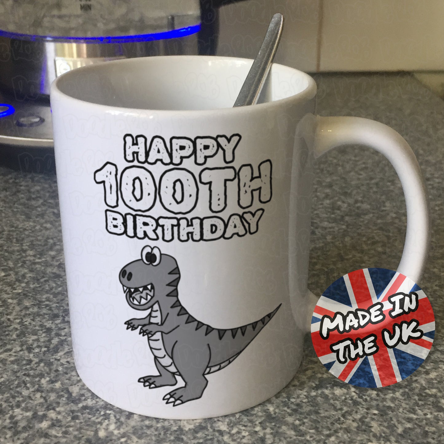 Funny 100th Birthday Mug - Dinosaur Mug - 100th Birthday Gift For Him