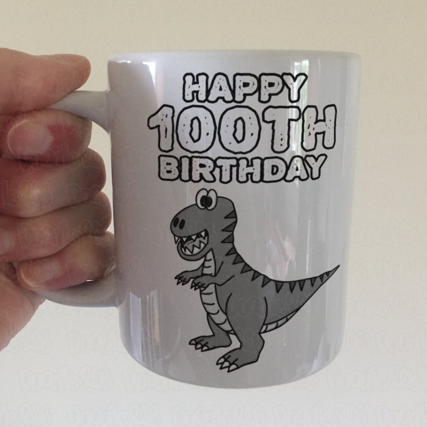 Funny 100th Birthday Mug - Dinosaur Mug - 100th Birthday Gift For Him