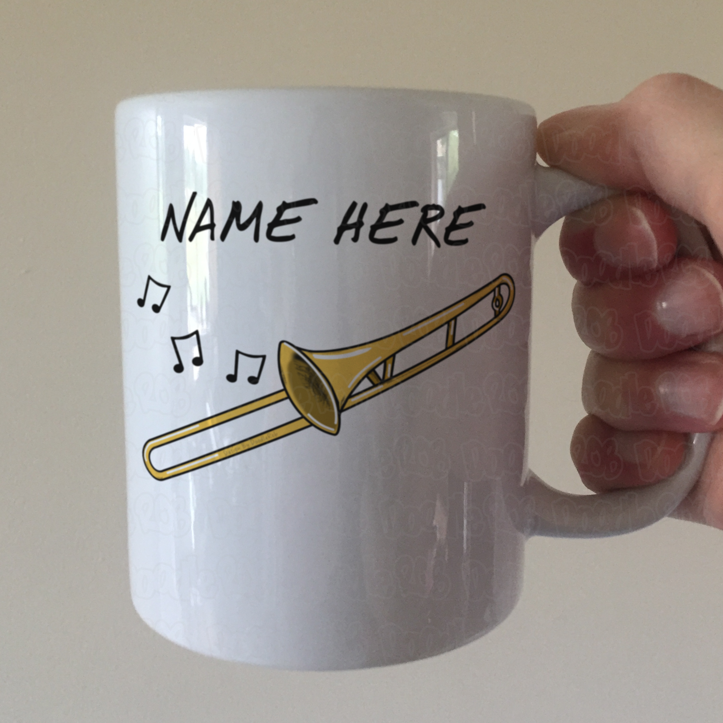 Trombone Personalised Mug - Custom Trombone Mug - Gift For Trombonist - Brass Musician Mug