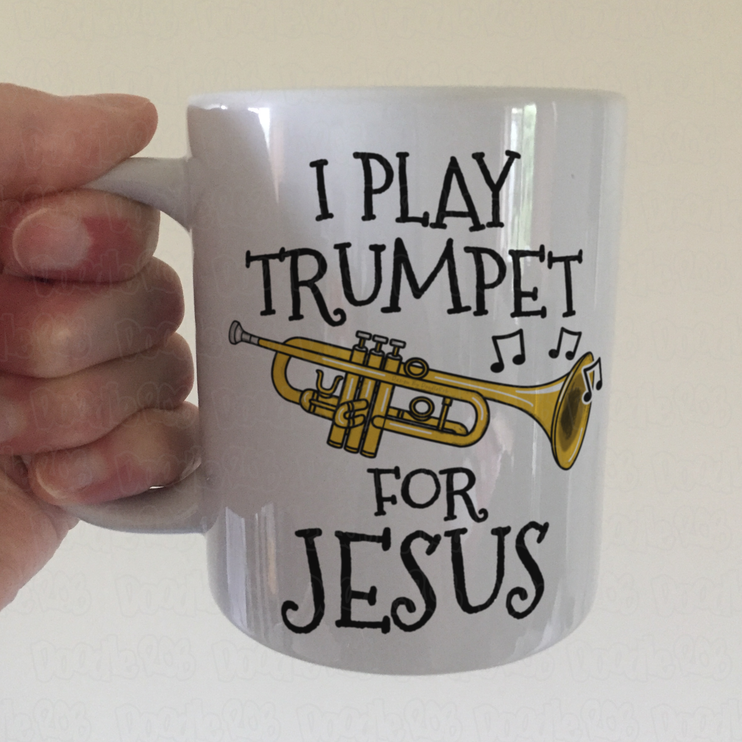 Christian Trumpet Mug - I Play Trumpet For Jesus - Church Trumpeter