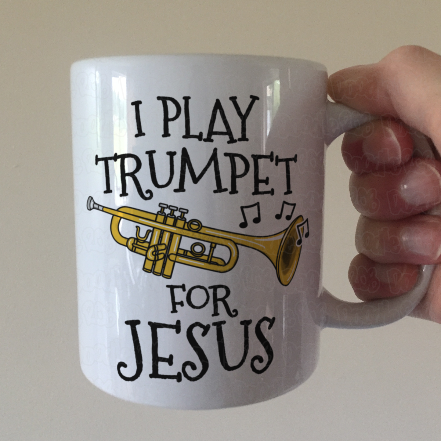 Christian Trumpet Mug - I Play Trumpet For Jesus - Church Trumpeter