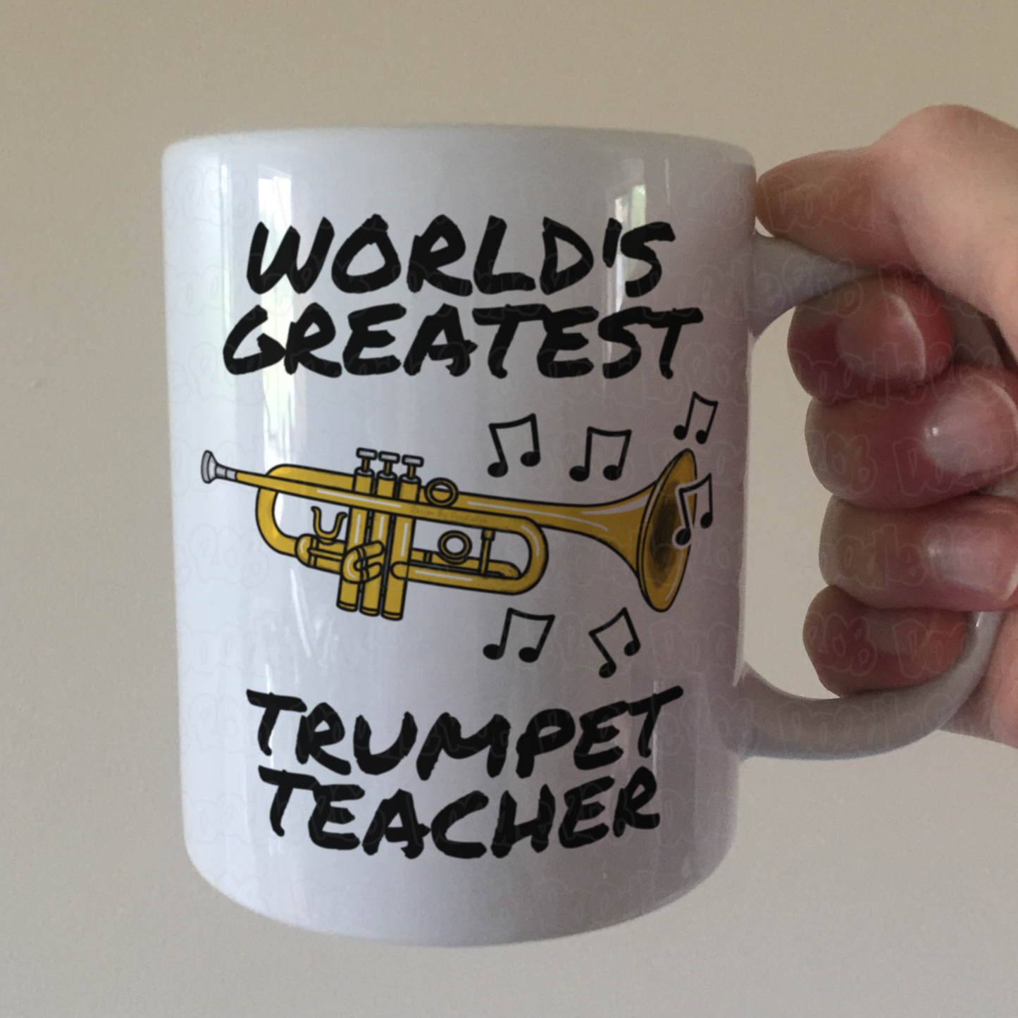 Trumpet Teacher Mug - World's Greatest Trumpet Teacher - Brass Teacher Gift
