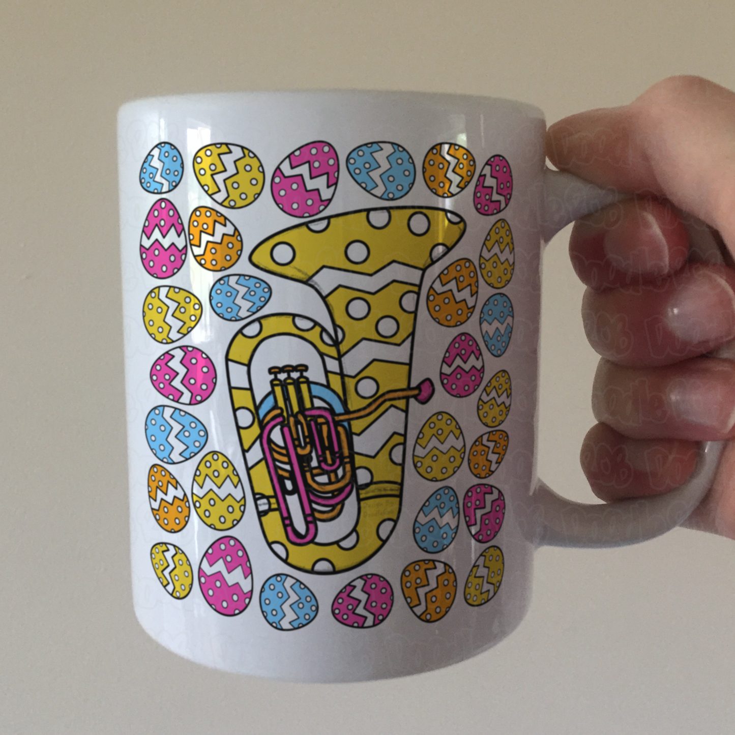 Easter Tuba Mug - Brass Player Mug - Easter Musician Gift