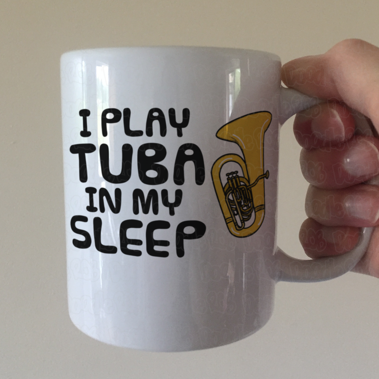 Funny Tuba Mug - I Play Tuba In My Sleep- Tubaist Brass Musician Gift