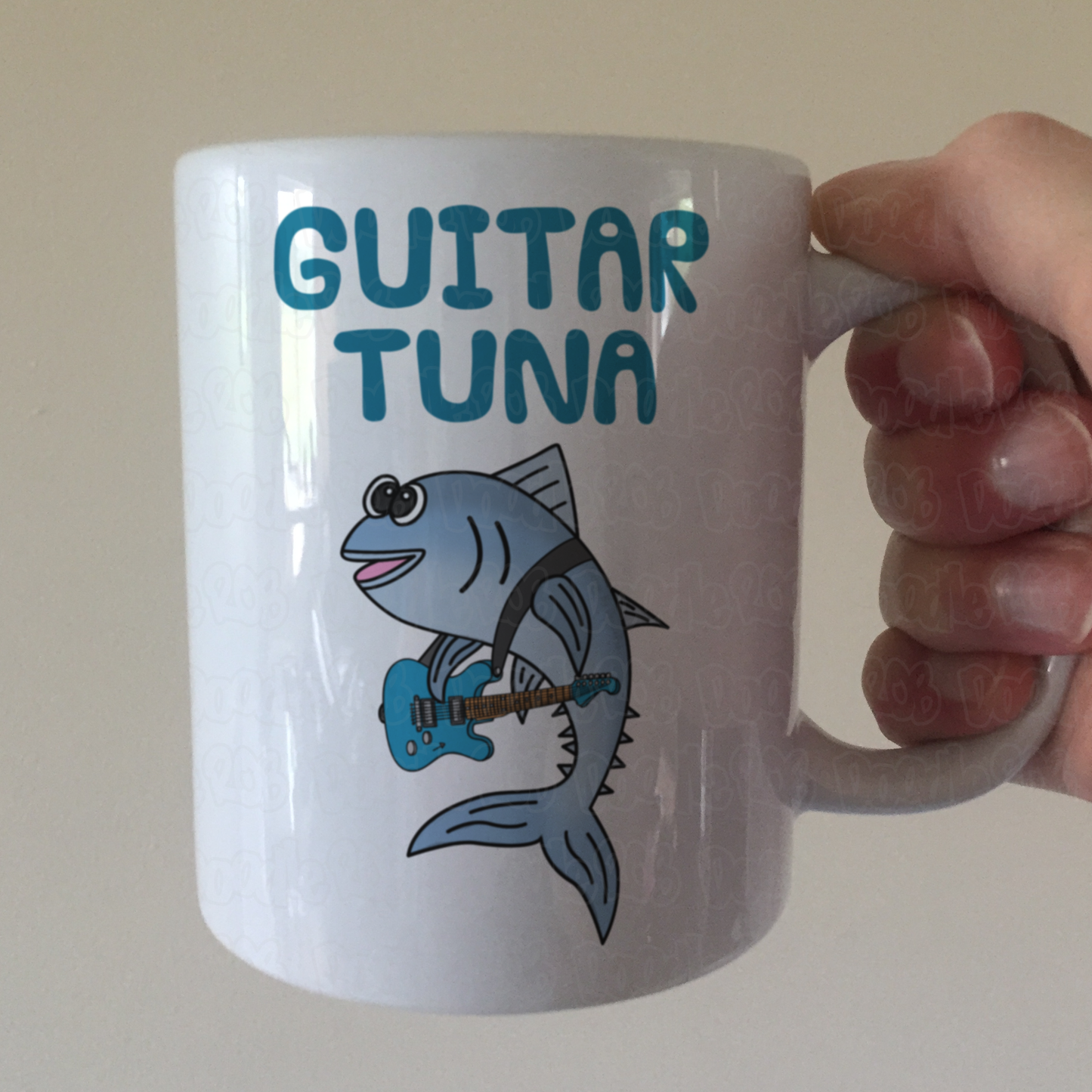 Guitar Tuna Mug (Electric Guitar) - Electric Guitarist Gift - Funny Guitar Teacher Mug