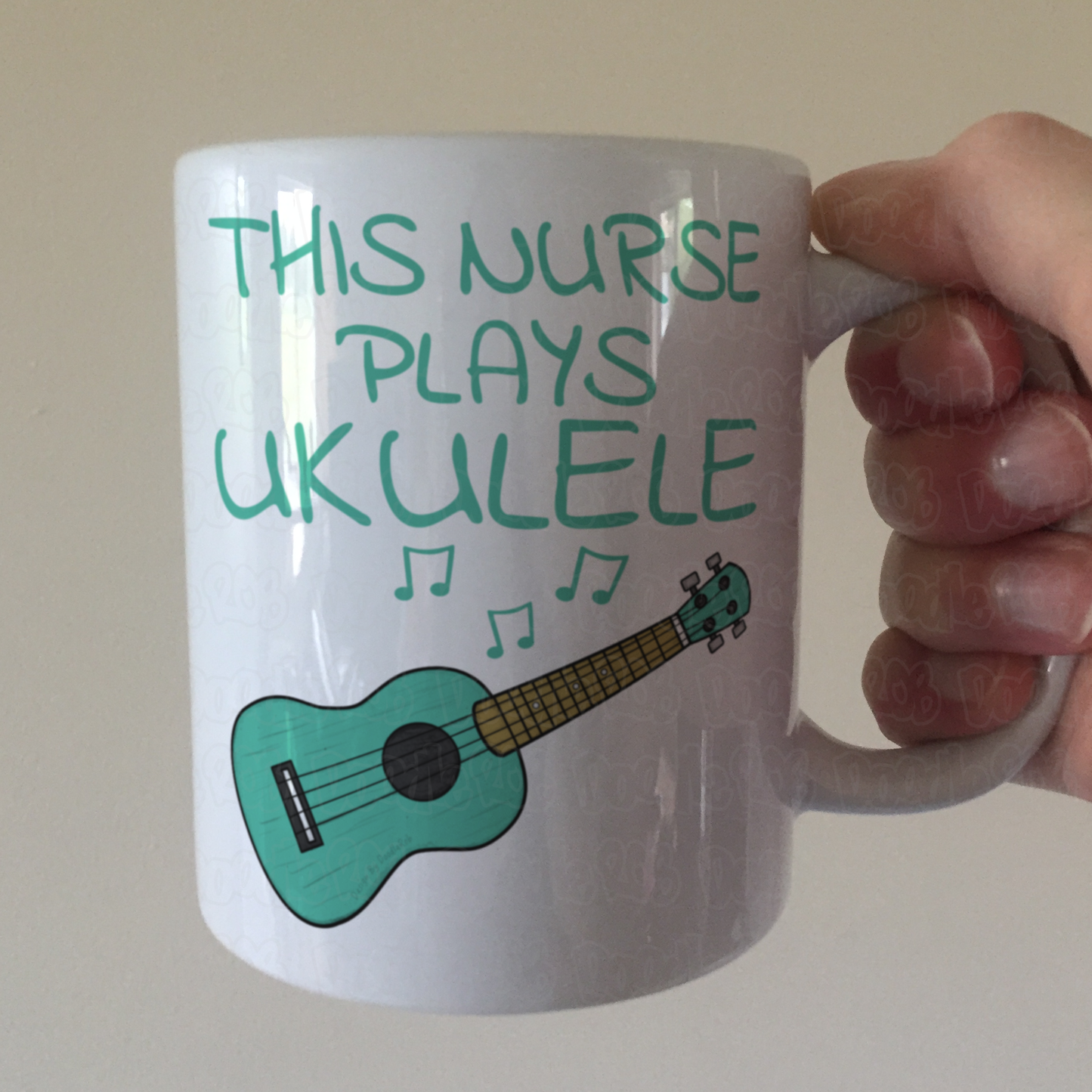 Nurse Ukulele Mug - This Nurse Plays Ukulele - Ukulelist Gift For Nurse