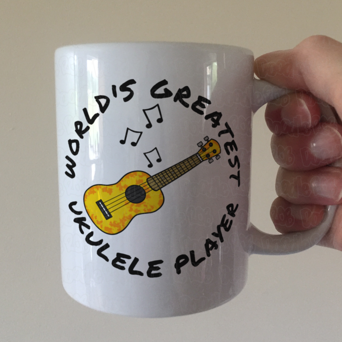 Funny Ukulele Mug - World's Greatest Ukulele Player - Ukulele Teacher Gift