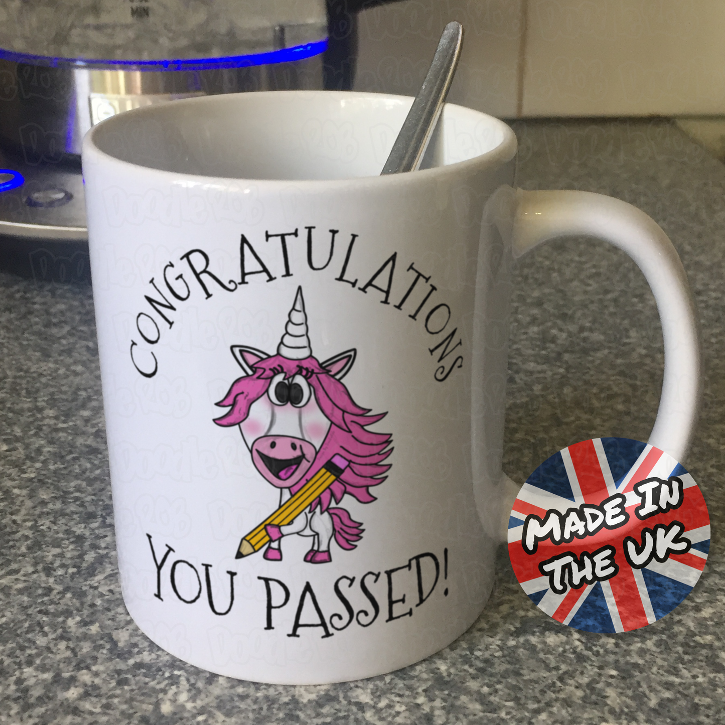 Unicorn School Mug - Congratulations You Passed - GCSE Exam Gift - School Exam Gift