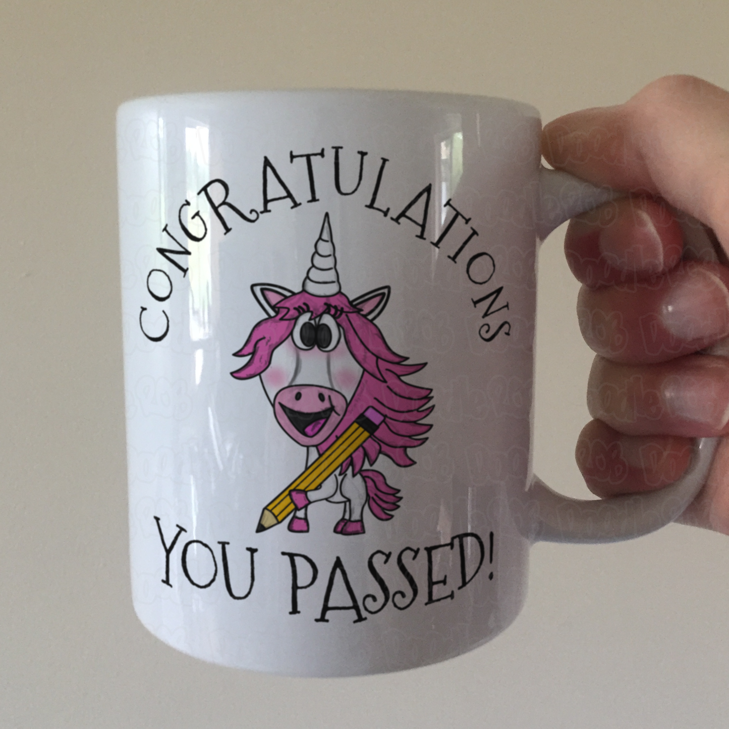 Unicorn School Mug - Congratulations You Passed - GCSE Exam Gift - School Exam Gift